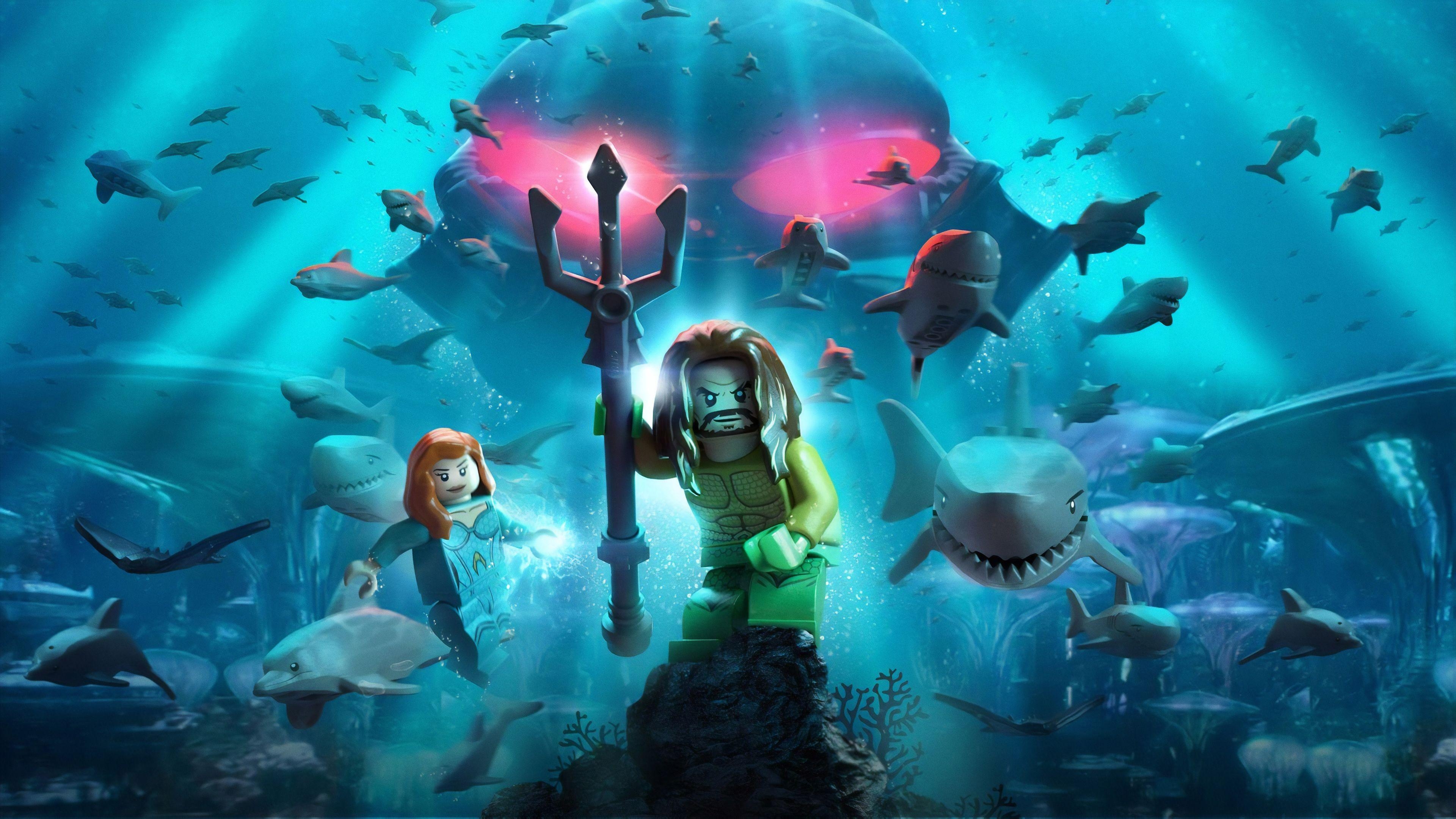 3840x2160 Wallpaper 4k Lego Aquaman Poster 4k 2018 Movies Wallpaper, 4k, Desktop