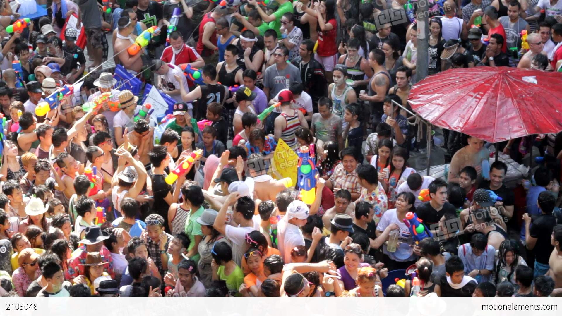1920x1080 Songkran Festival In Thailand Stock video footage, Desktop