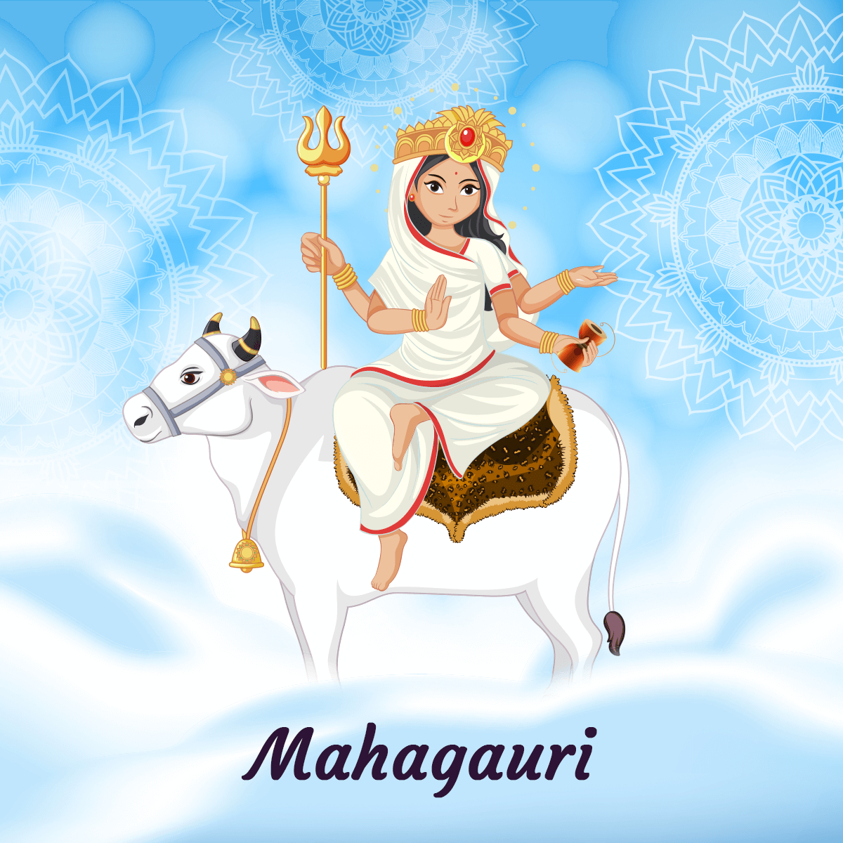 1200x1200 Mata Mahagauri ideas. durga goddess, durga, hindu gods, Phone