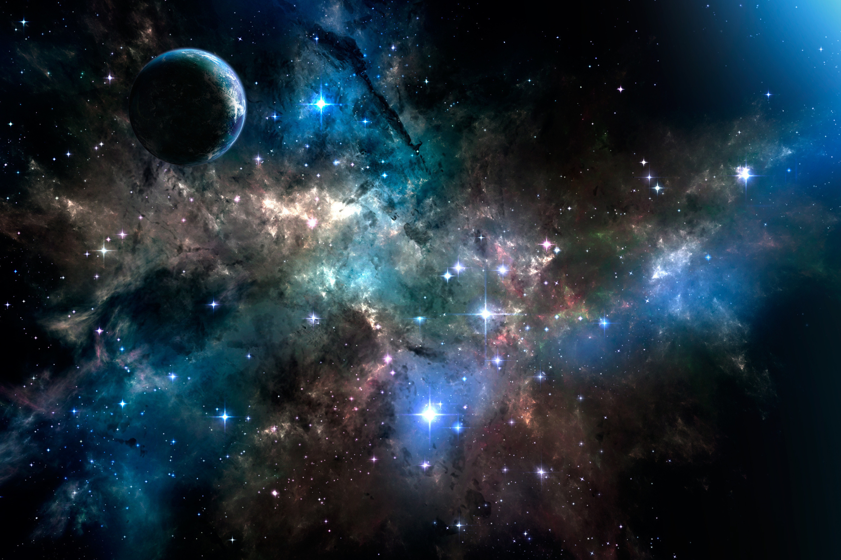 2880x1920 Deep Dark Space Wallpaper for Android, Desktop