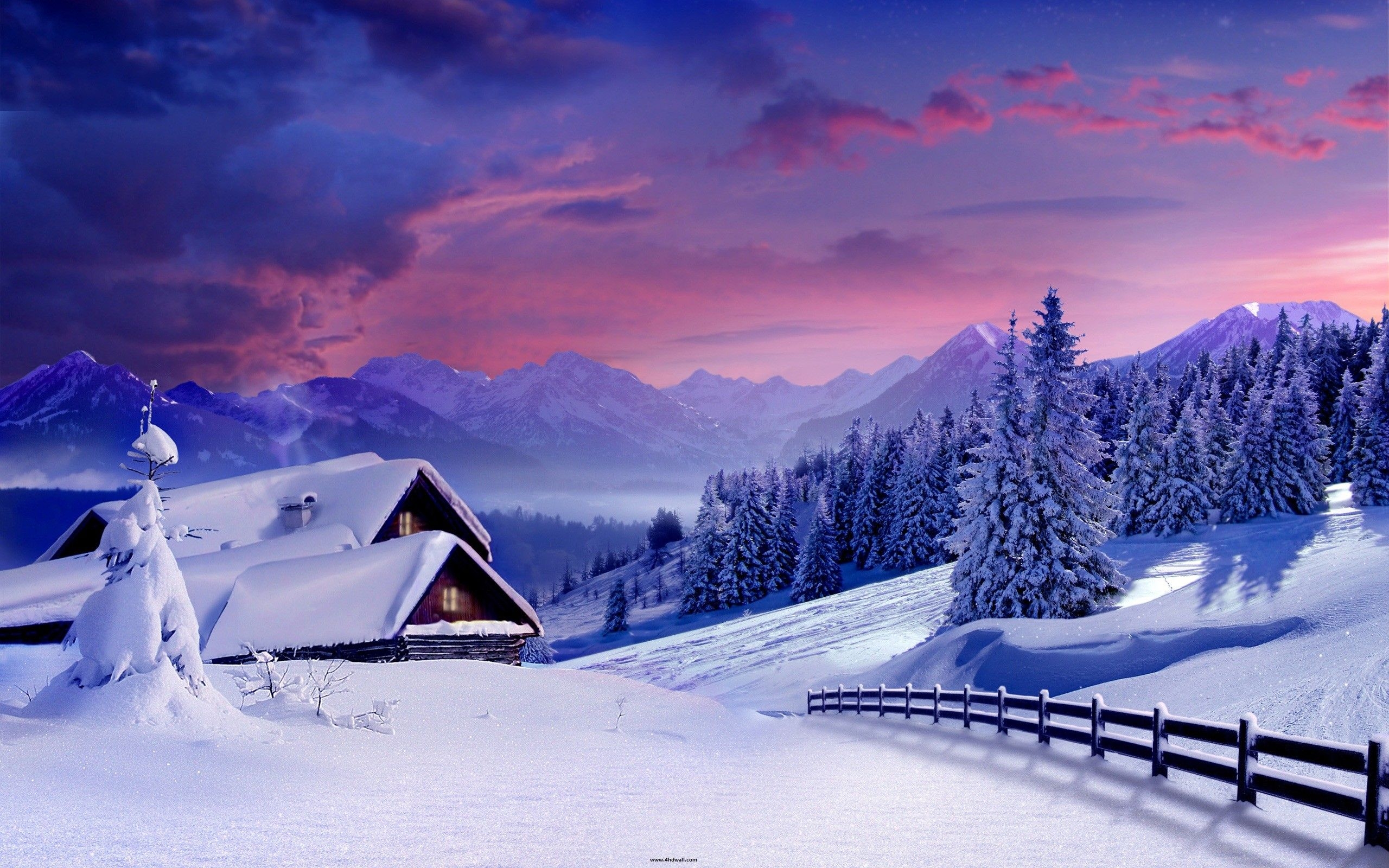 2560x1600 Wallpaper Winter Background, Desktop