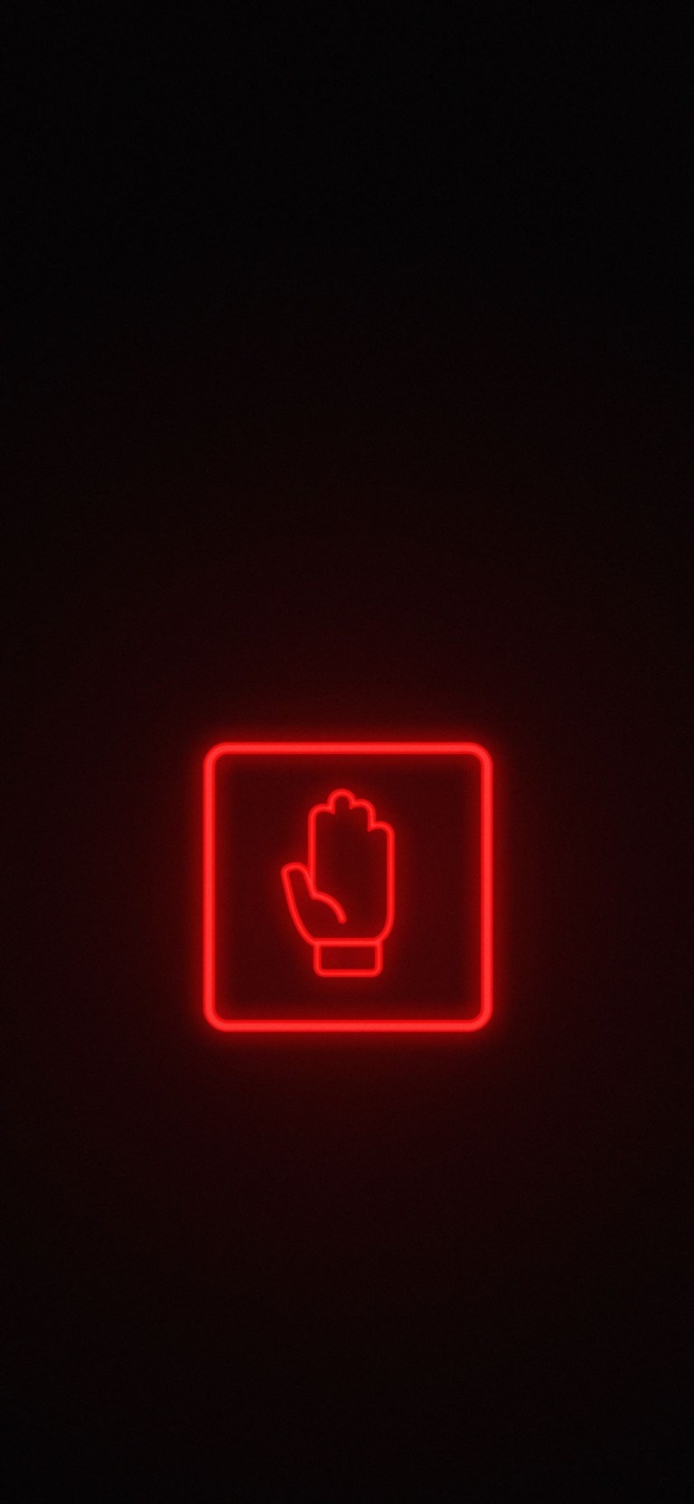 770x1670 Neon Light Hand Sign Amoled Wallpaper for Google Pixel, Phone