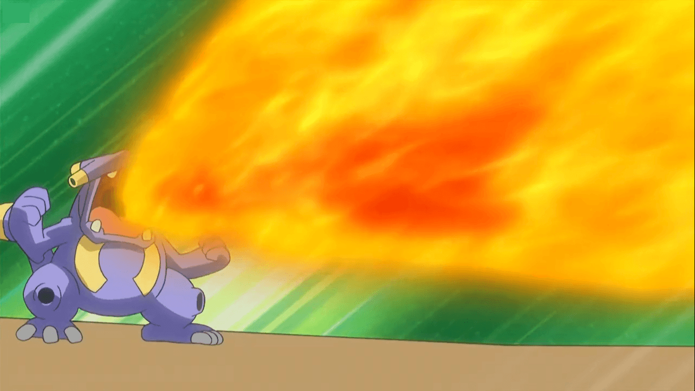 1370x770 Exploud Flamethrower.png. Pokémon, Desktop