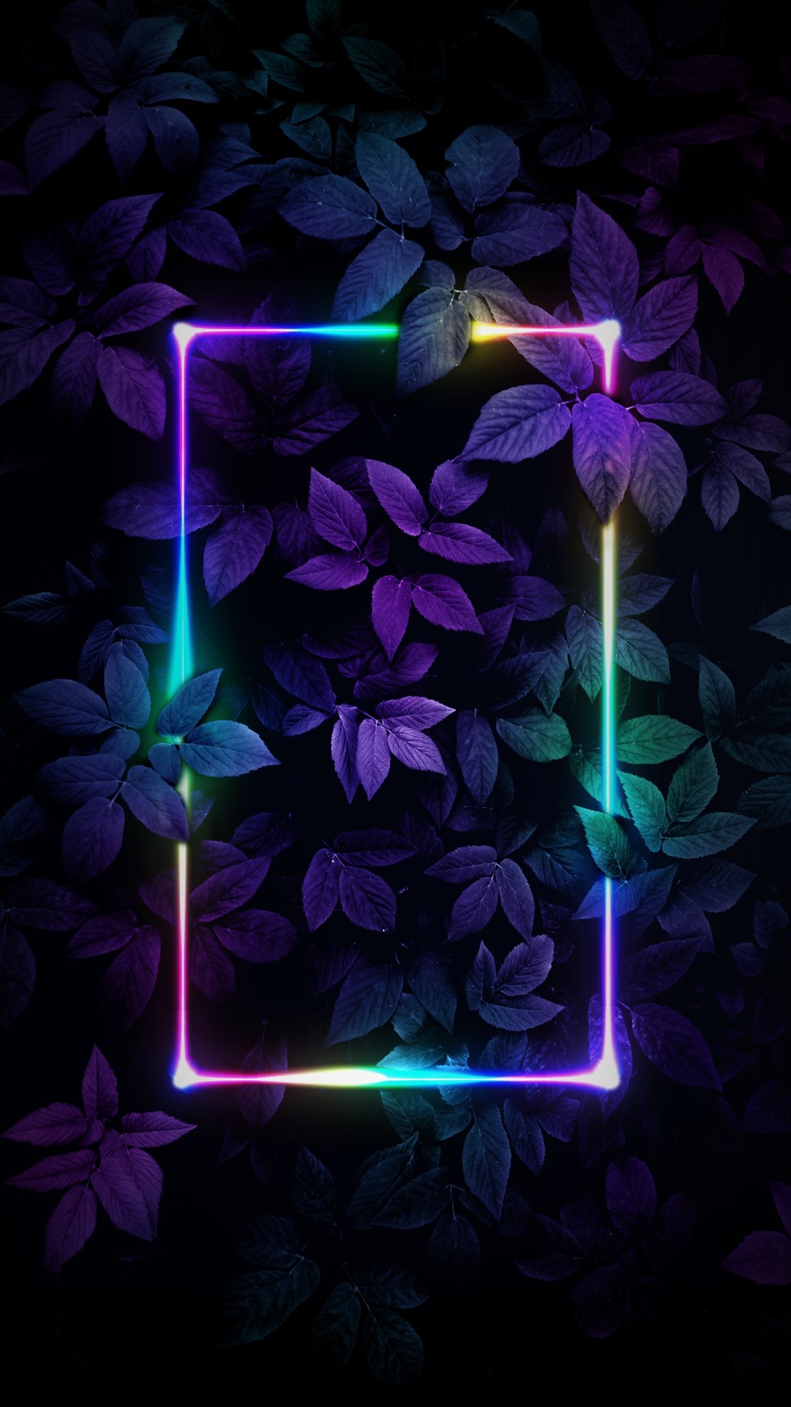 1160x2050 Wallpaper #wallpaper for your #smartphone lockscreen and home screen #Pair #Neon #Leaves, Phone