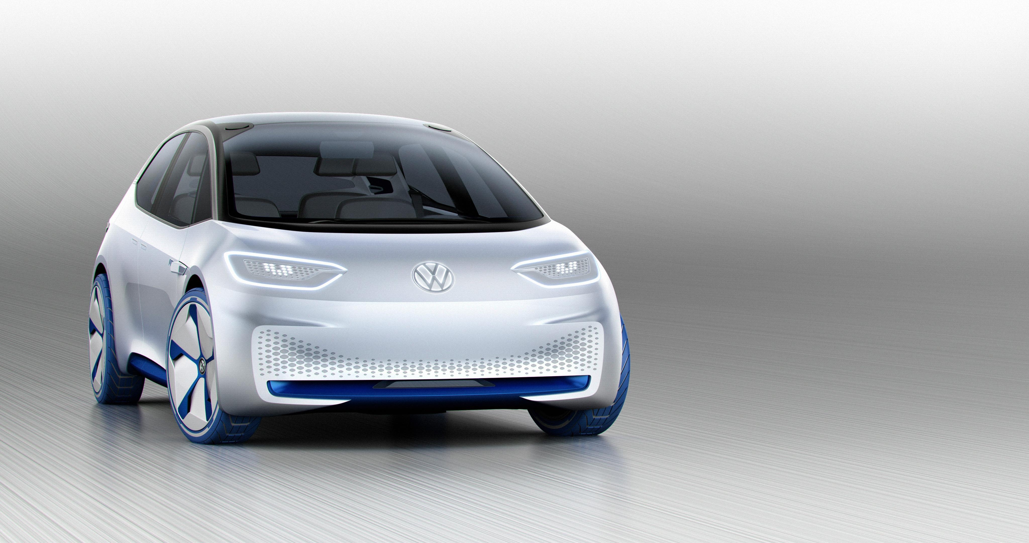 4100x2160 Wallpaper Volkswagen I.D, Concept Cars, Electric Cars, Paris Motor, Desktop