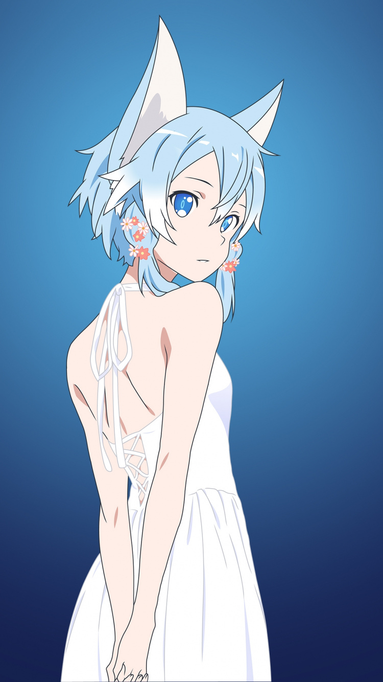 750x1340 Download Beautiful, Sinon, Sword Art Online, anime wallpaper, 750x iphone iPhone 8, Phone