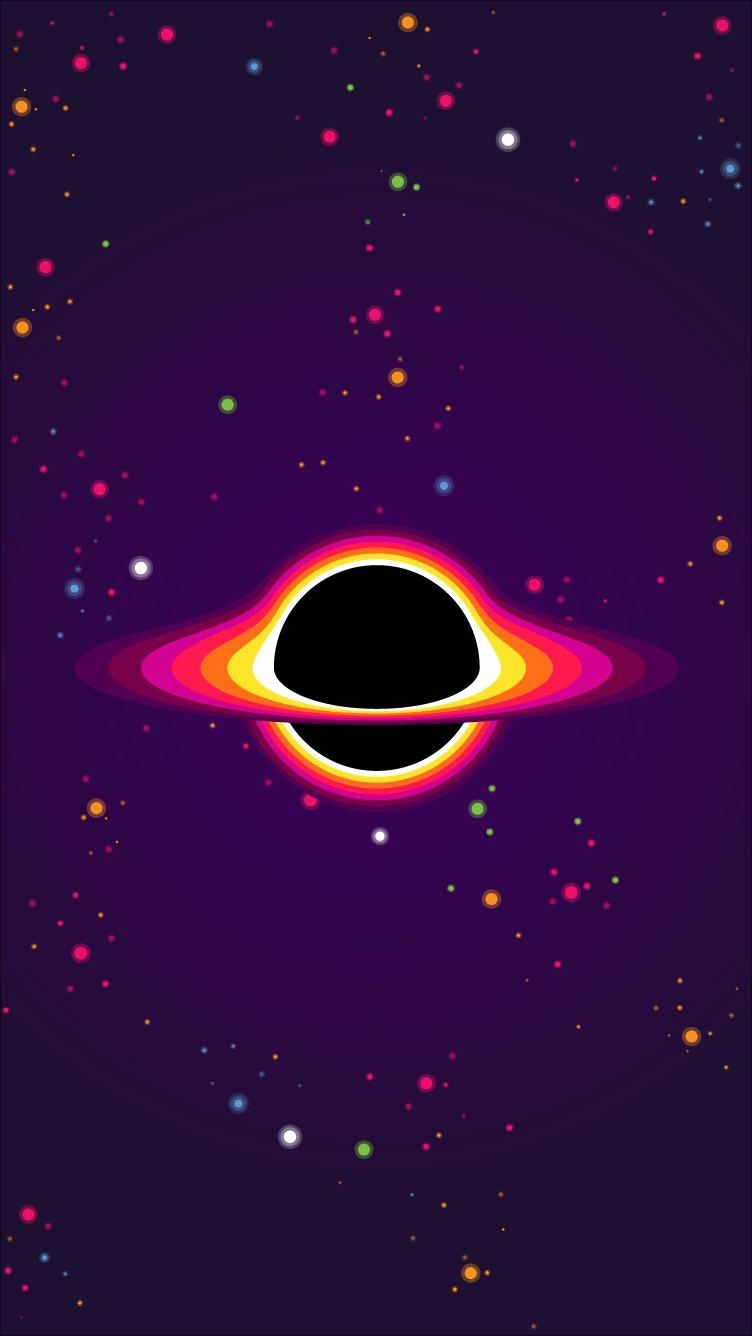 760x1340 Black Hole IPhone Wallpaper, Phone