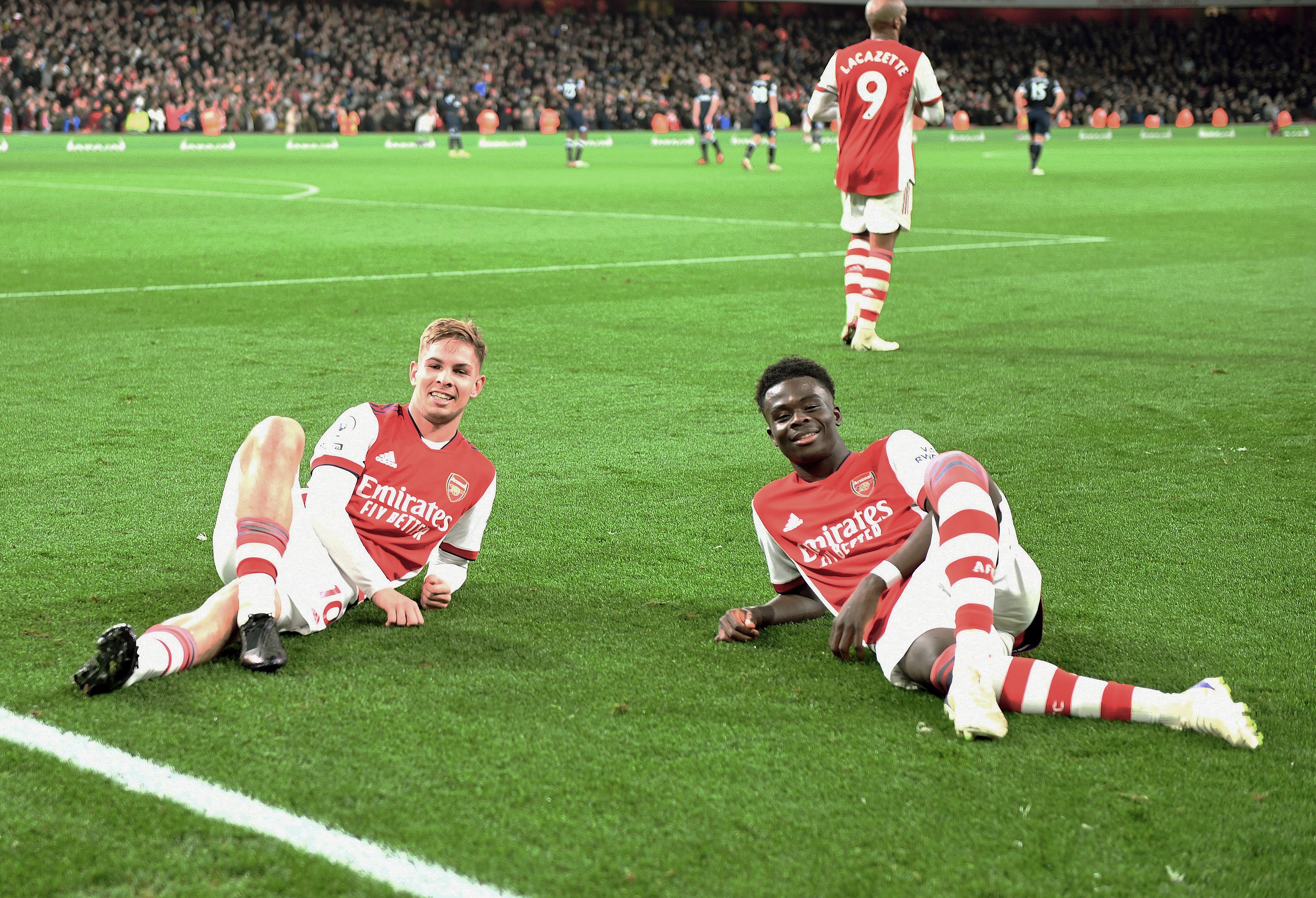 4380x2990 Arsenal stars Bukayo Saka and Emile Smith Rowe's incredible goalscoring stats reveal pair are up there with Prem's best, Desktop