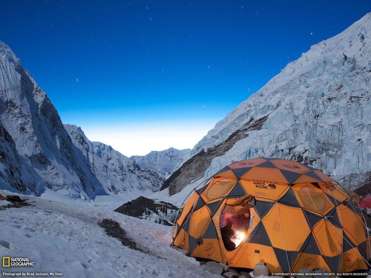 1200x900 Stars Over Campsite Picture, Mount Everest Wallpaper, Desktop