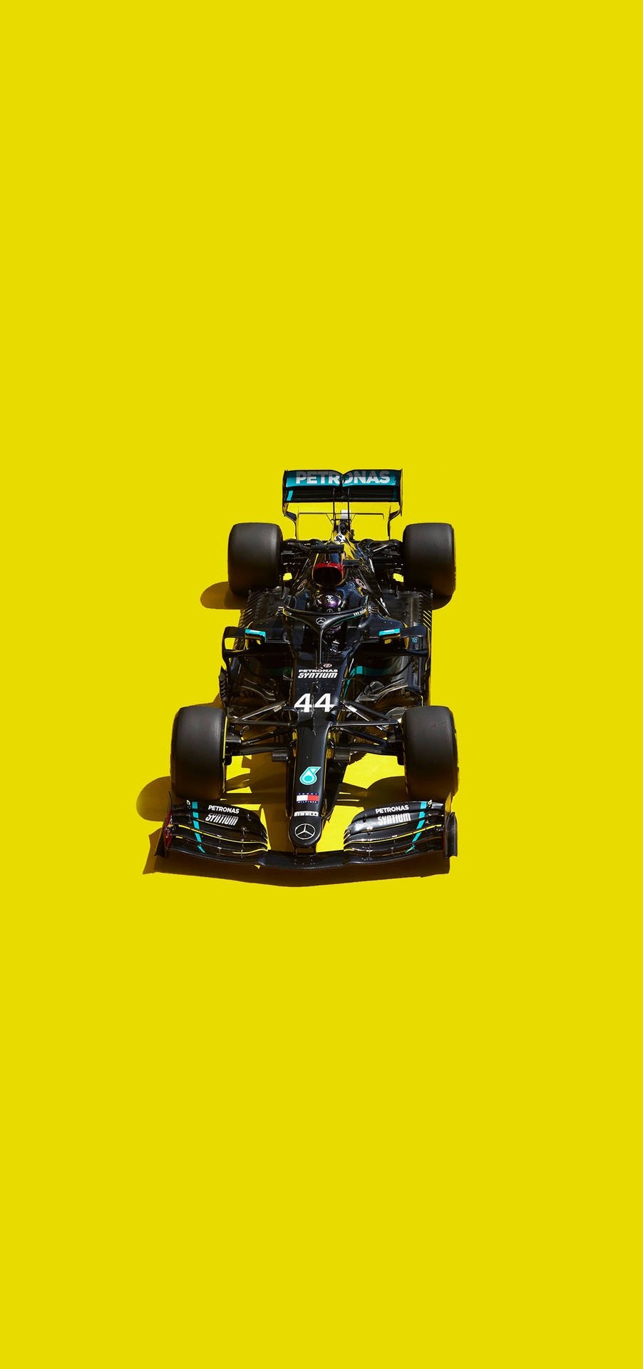 910x1920 Download Lewis Hamilton Phone Yellow Background Wallpaper, Phone