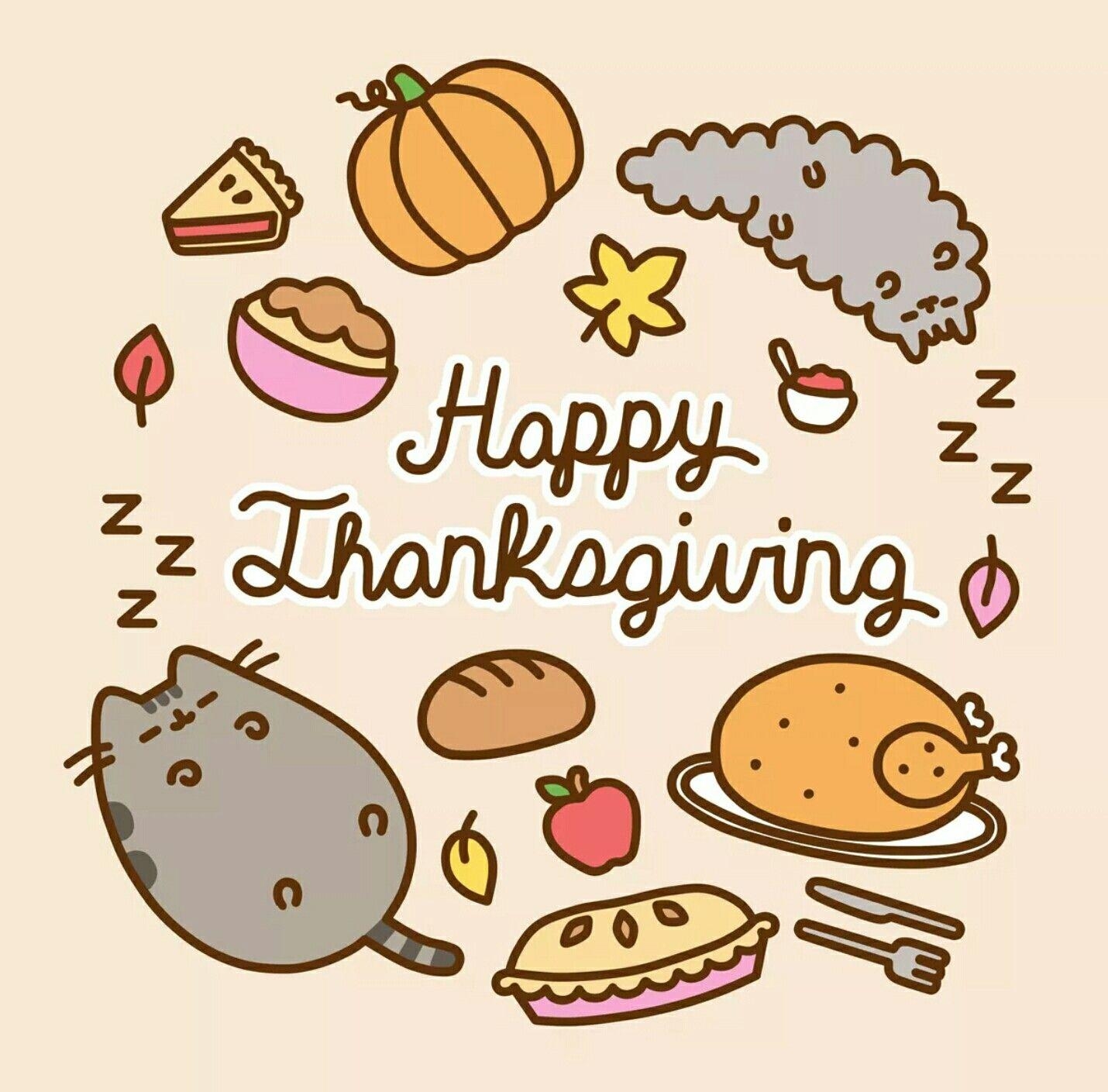 1430x1410 Pusheen Thanksgiving. Pusheen cat.com, Desktop