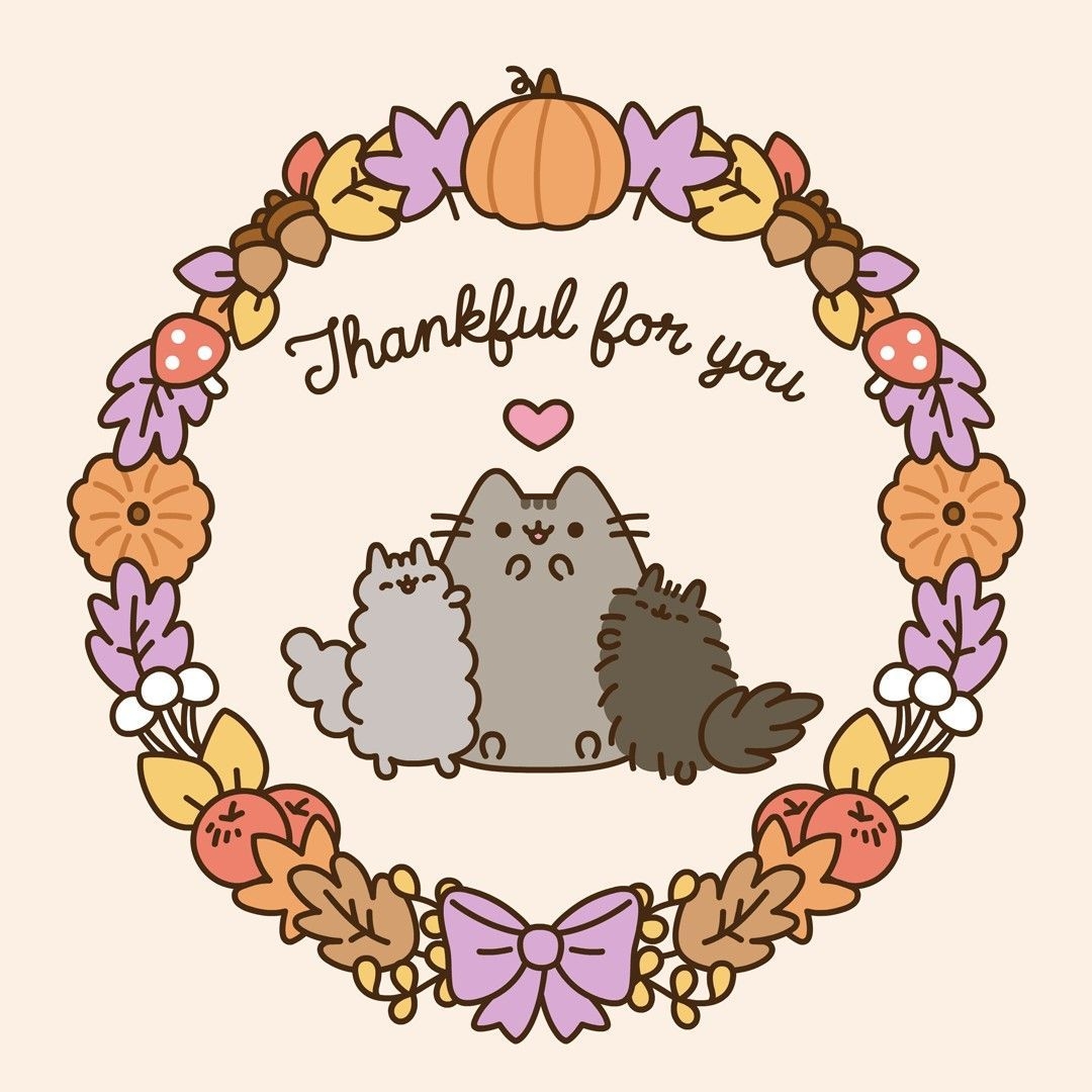 1080x1080 Pusheen cat, Pusheen cute, Thanksgiving.com, Phone