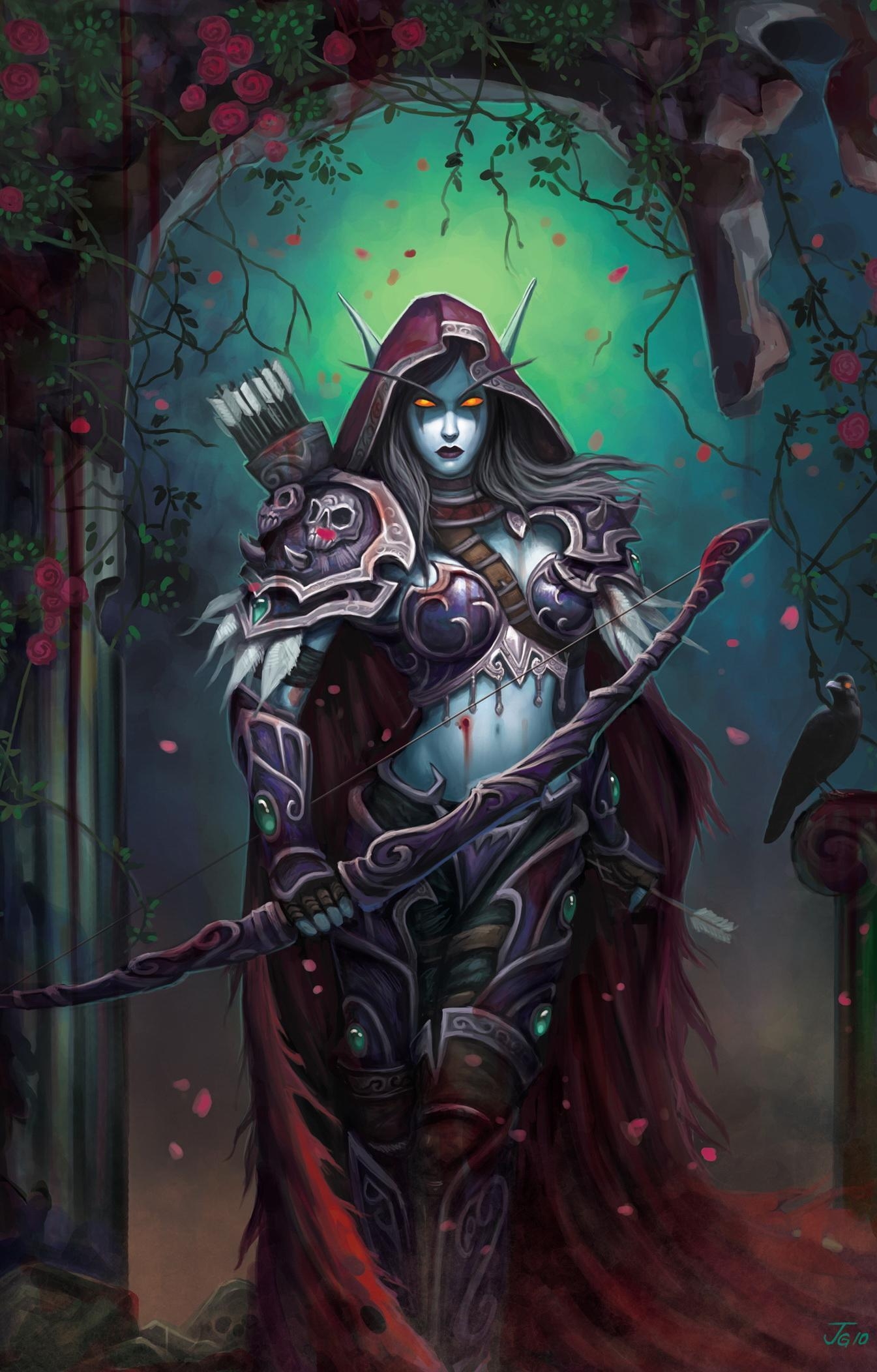 1350x2110 Sylvanas Windrunner guide to the World of Warcraft, Phone