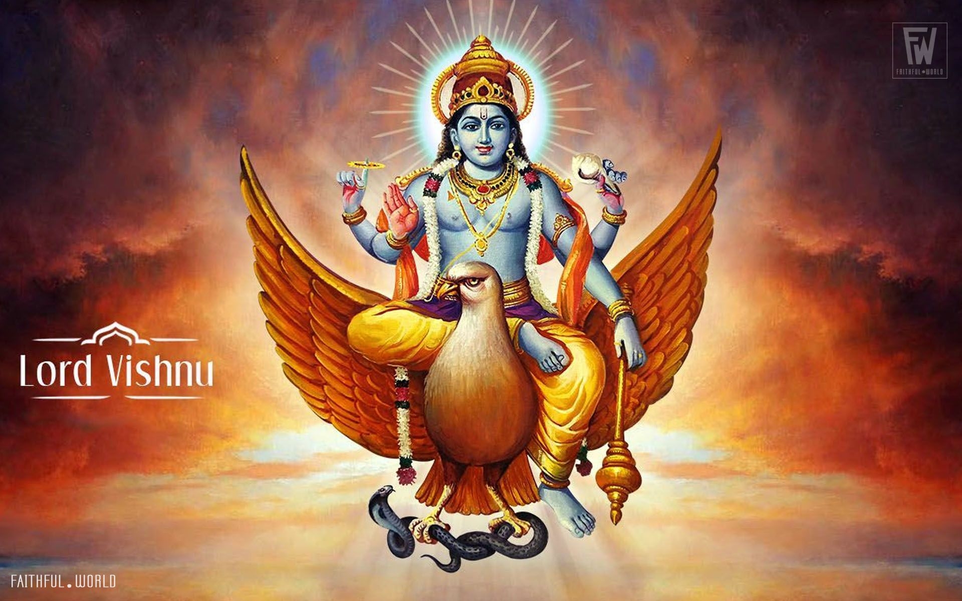 1920x1200 Lord Vishnu Wallpaper, Desktop