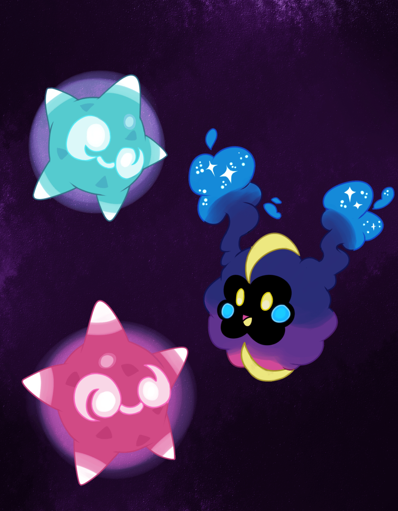 1280x1650 Cosmog and Minior. Cosmog. Pokémon, Pokemon sun, Phone