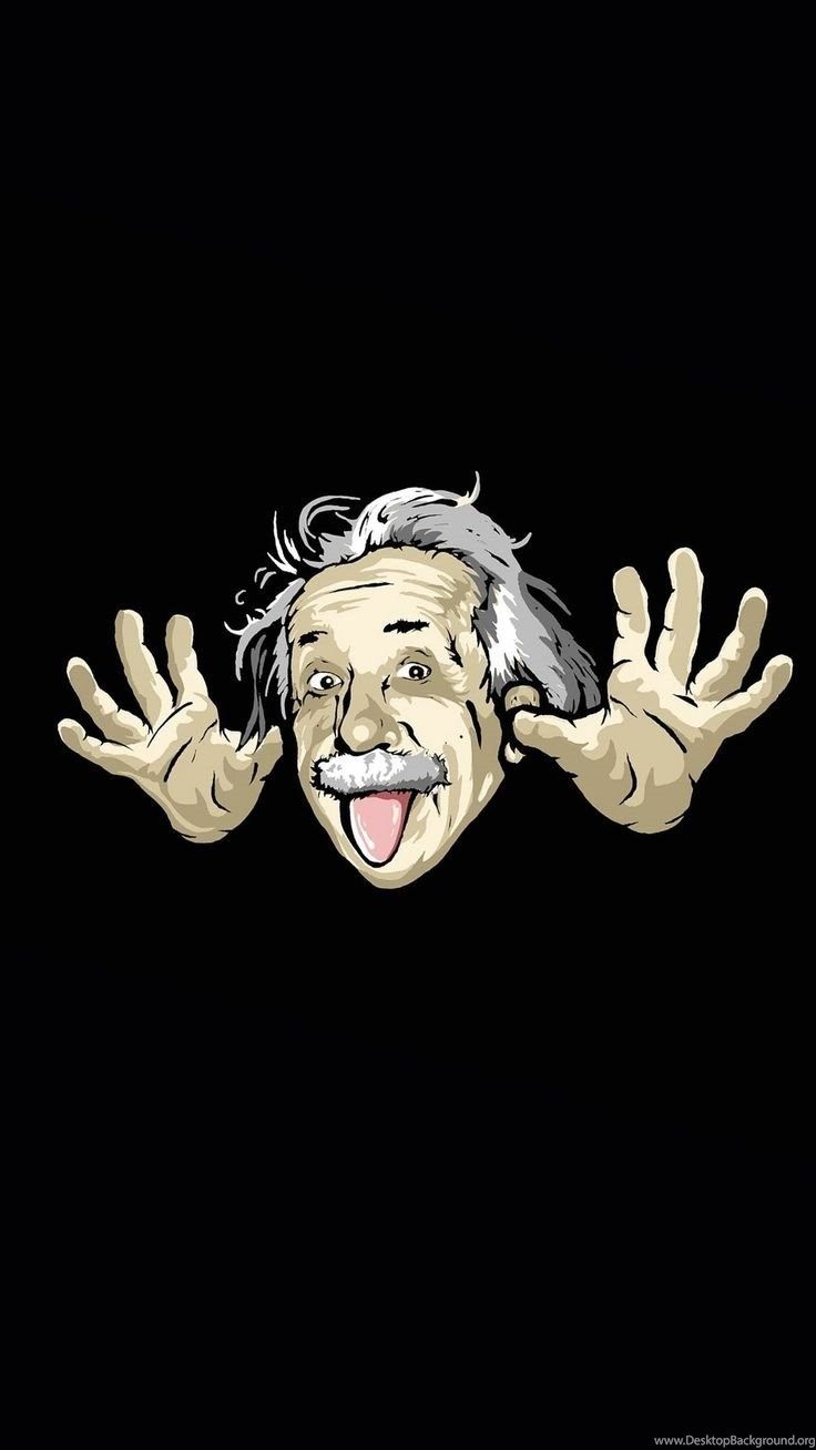 740x1310 Cheeky Einstein. Cute Funny Cartoon iPhone Wallpaper! Repin Desktop Background, Phone