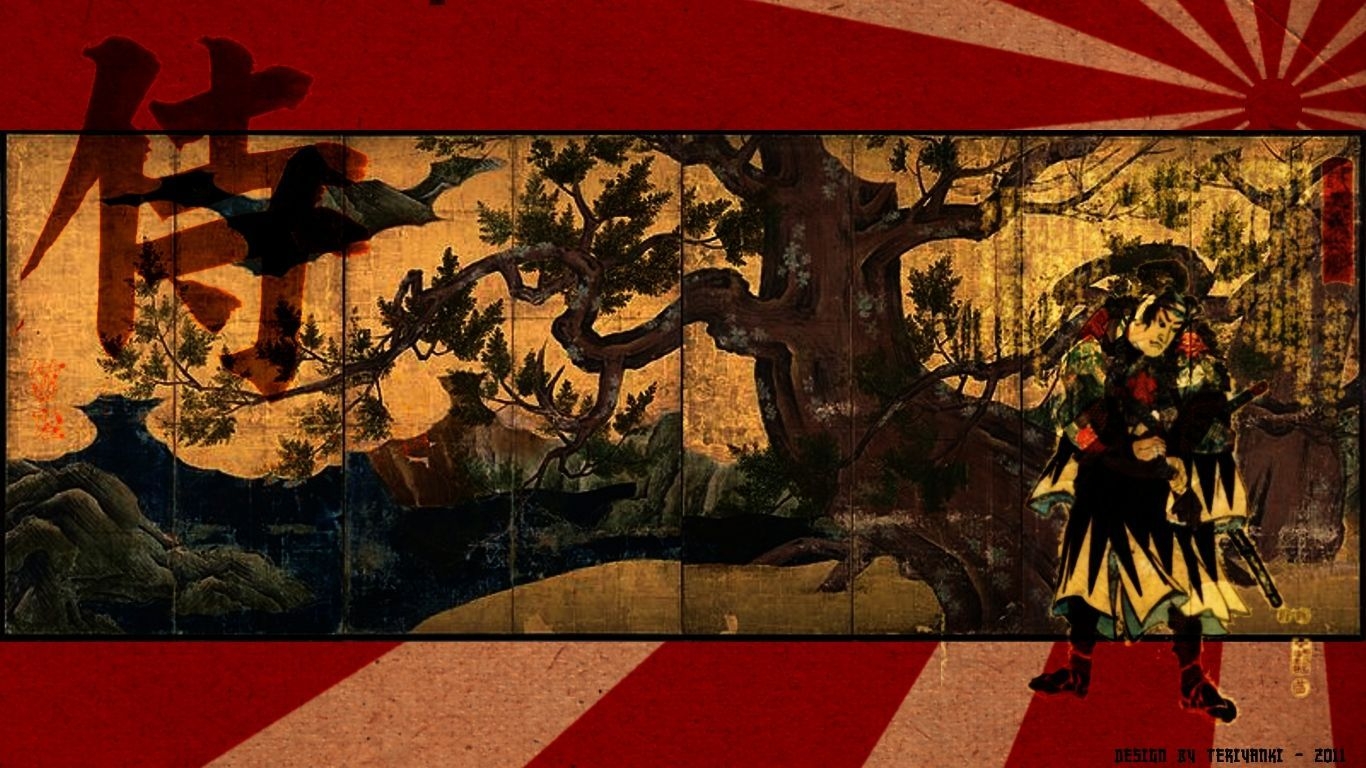 1370x770 Wallpaper samurai, Samurai, Valente, Desktop