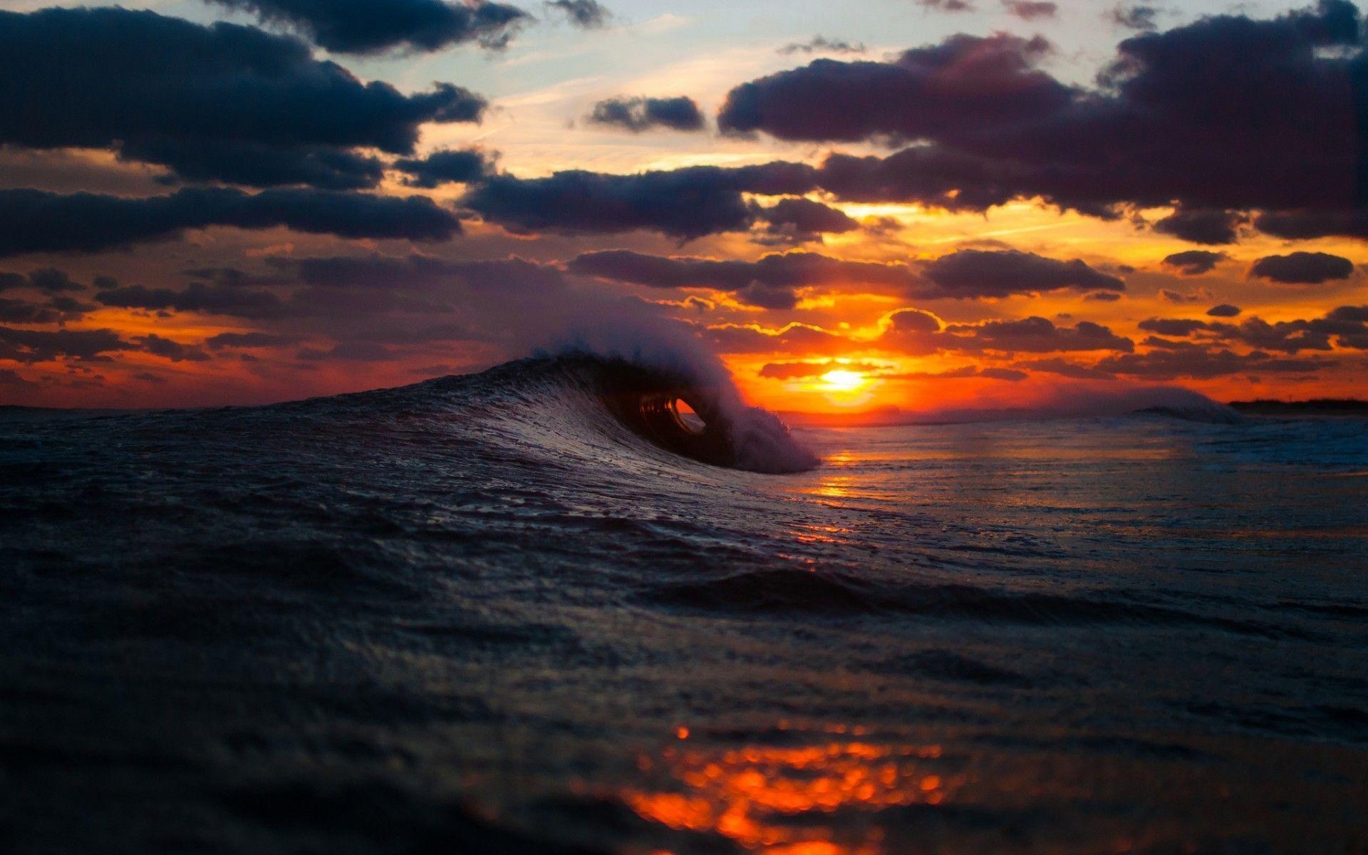 1920x1200 ocean sunset, iPhone Wallpaper, Facebook Cover, Twitter Cover, HD, Desktop