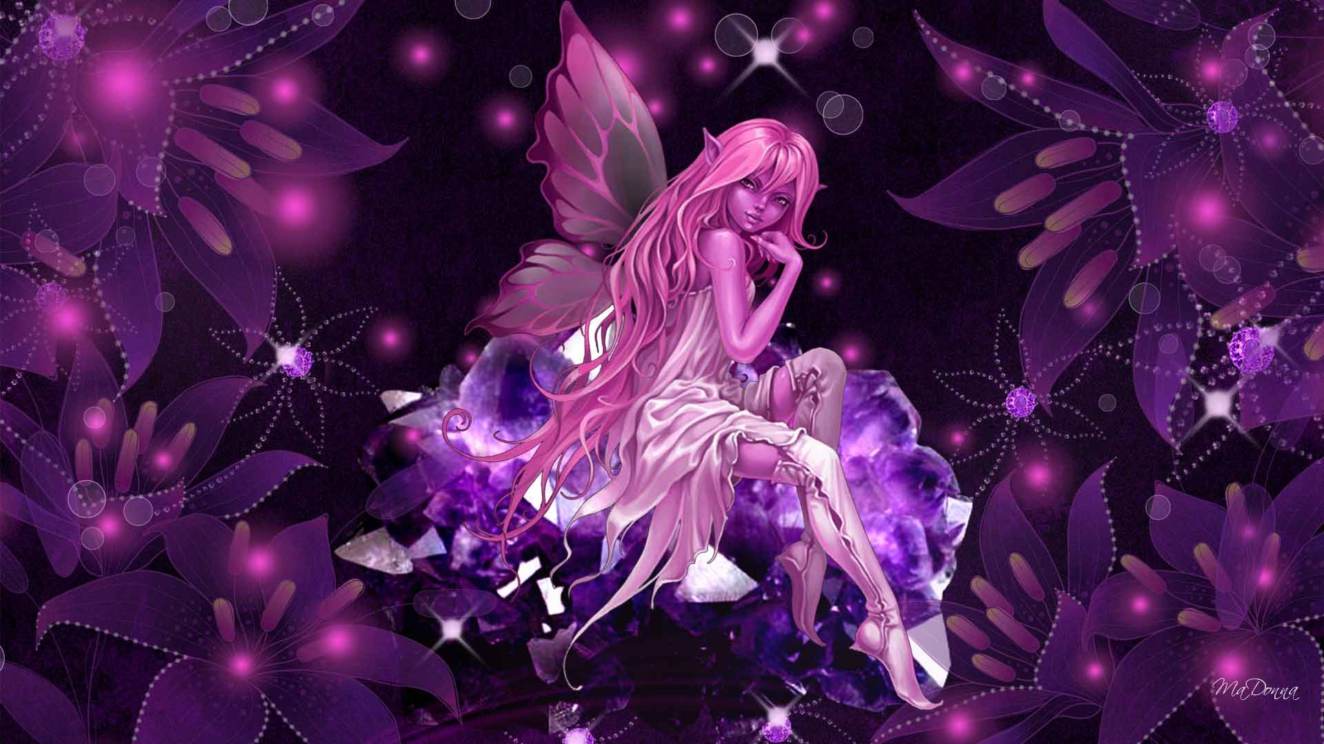 1920x1080 Pink Fairy Wallpaper, Desktop