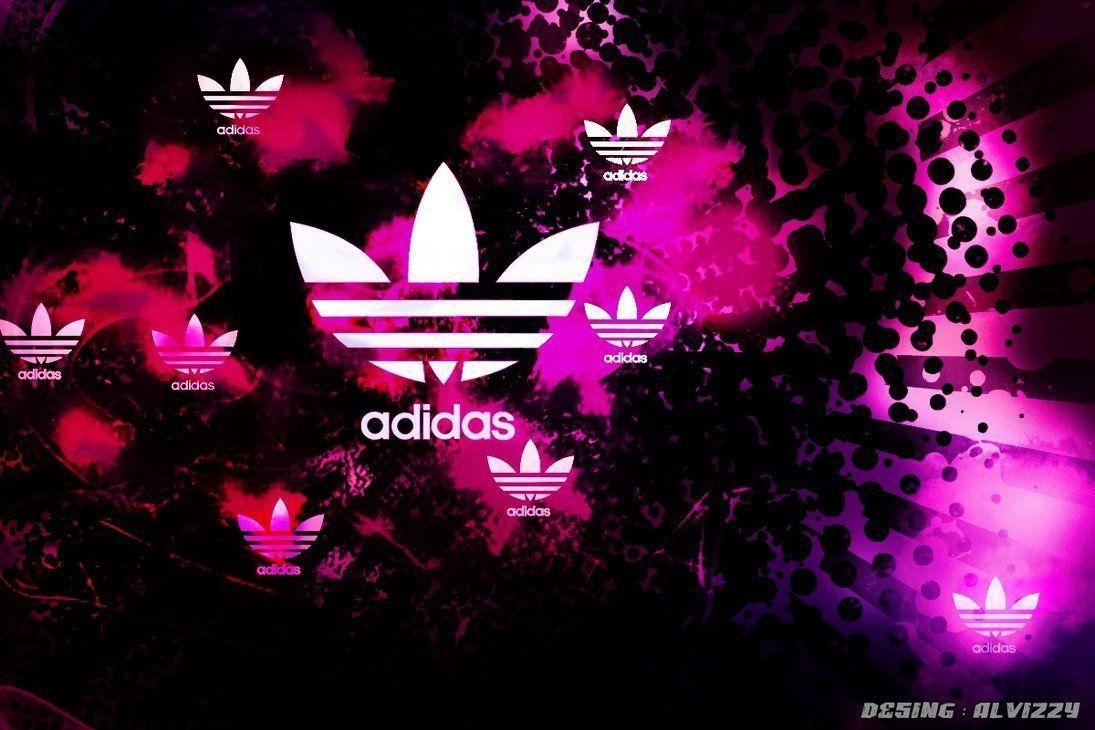 1100x730 Pink Adidas Logo Wallpaper Image & Picture, Desktop