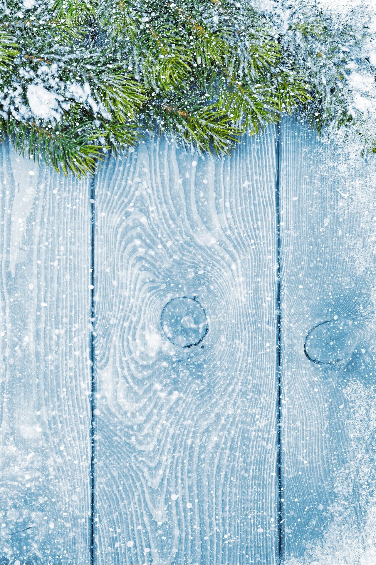 1280x1920 Winter Snow Merry Christmas Blue Wood Wallpaper Blue Wood, Phone