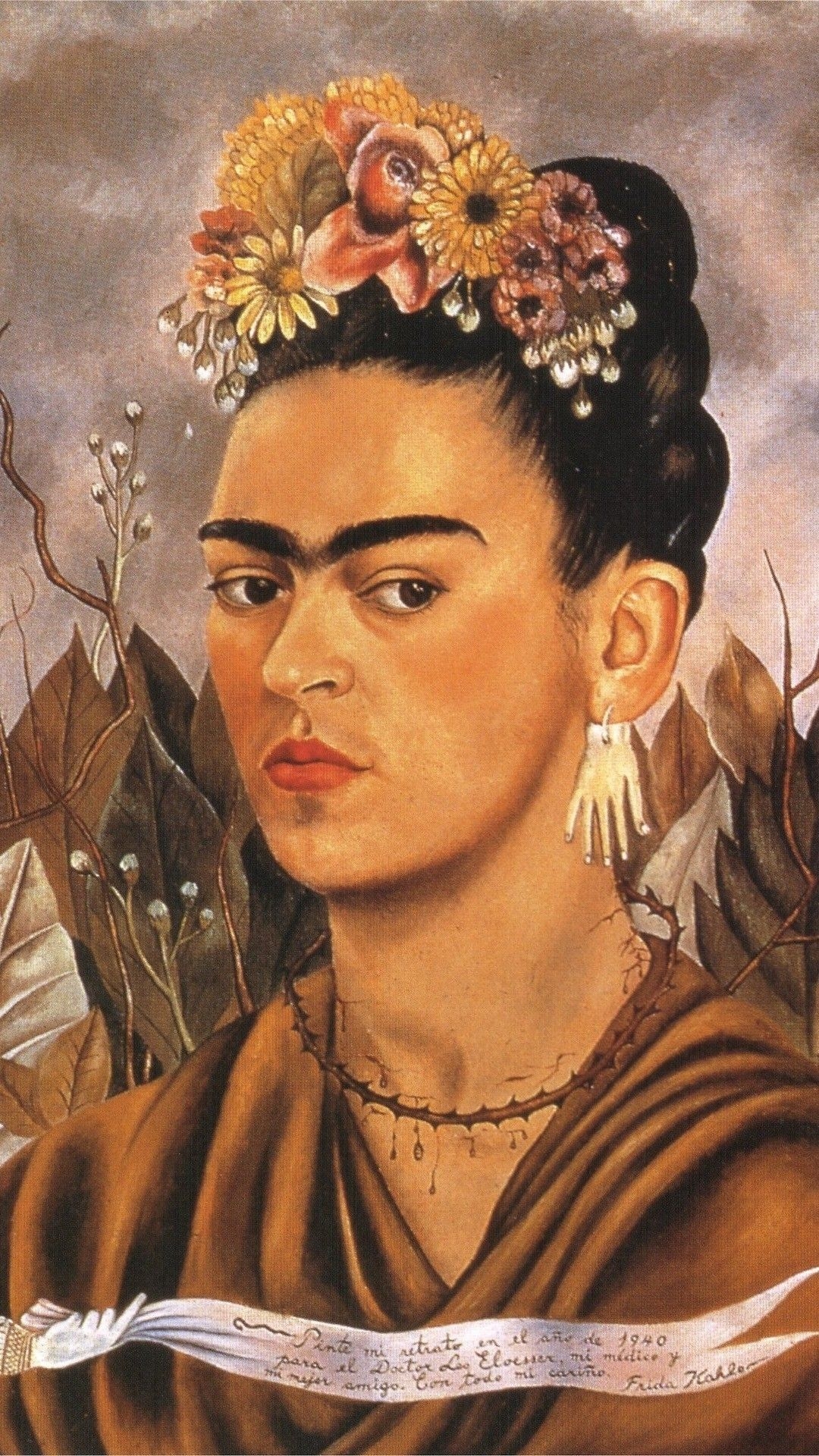 1080x1920 Frida Kahlo Frida Kahlo Lockscreens Frida Kahlo Lockscreen Portrait Dedicated To Dr Eloesser HD Wallpaper, Phone