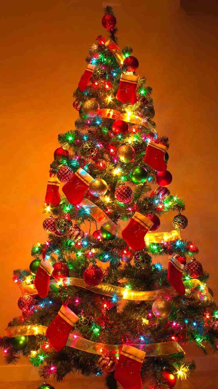 750x1340 Christmas tree iPhone 6 wallpaper, Phone