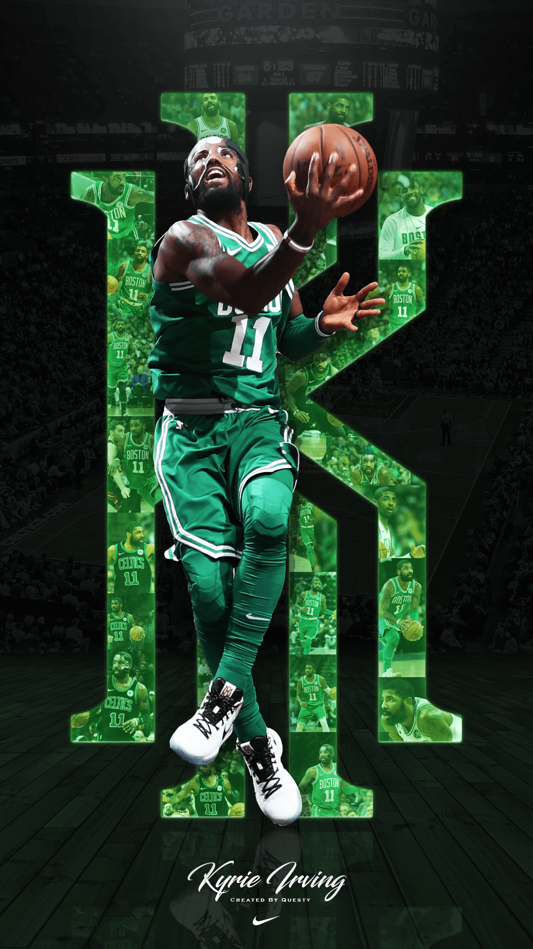 1080x1920 Kyrie Irving Celtics iPhone Wallpaper. Created, Phone