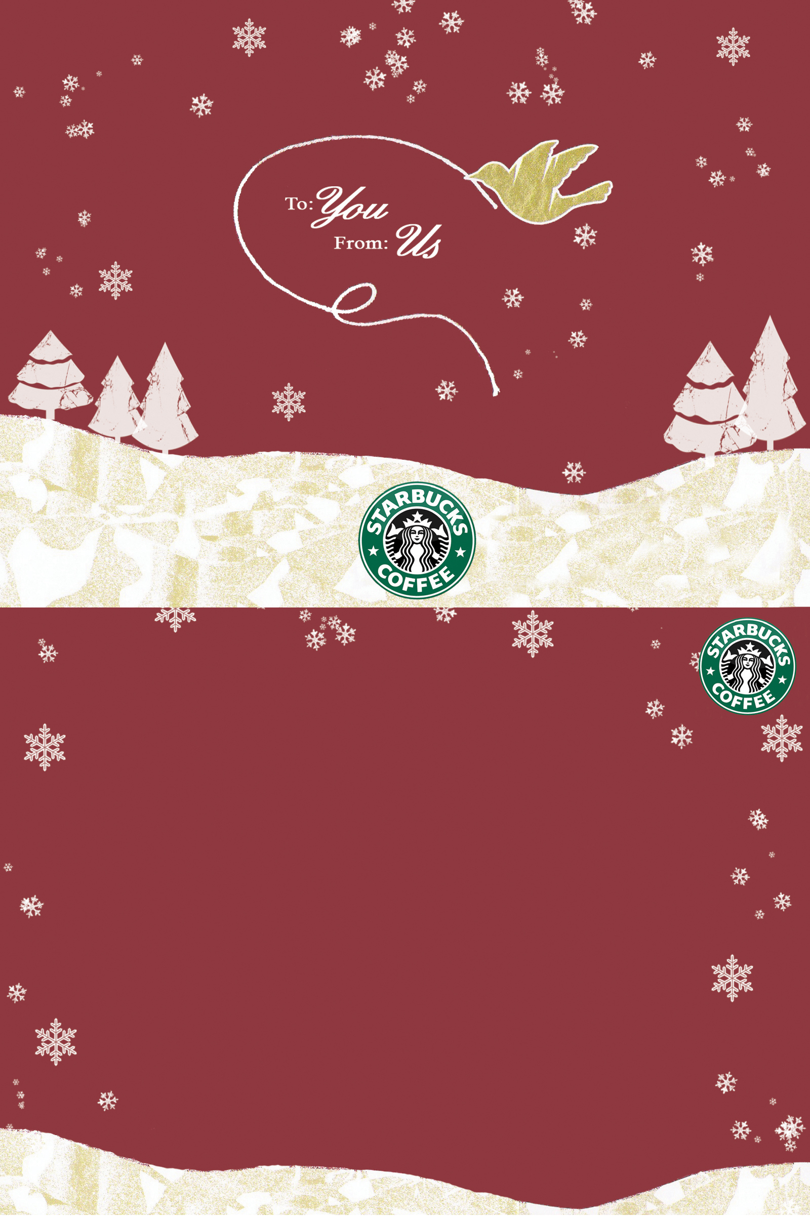 1600x2410 Starbucks Christmas Fan Art, Phone