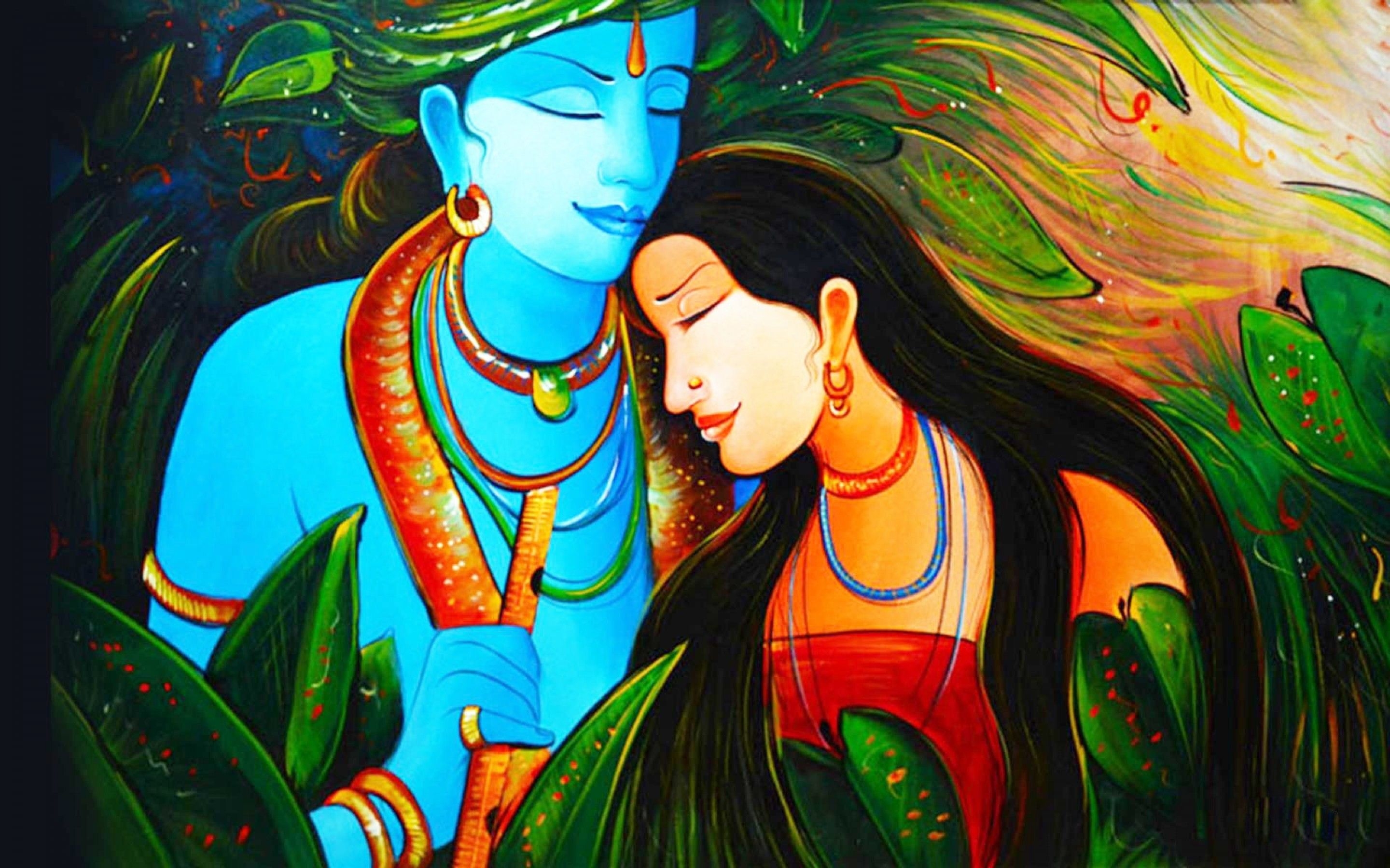 2880x1800 God Radha Krishna Background HD Wallpaper, Desktop