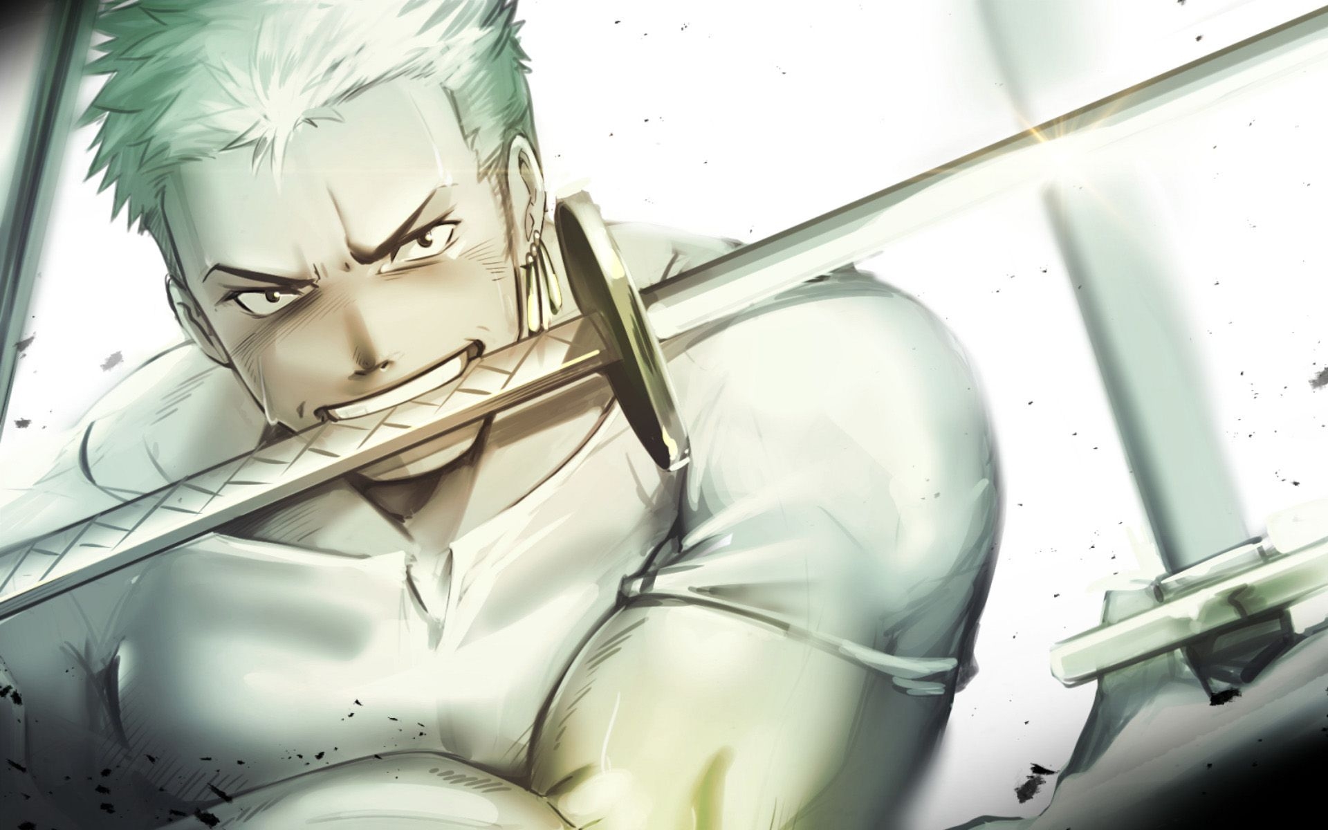 1920x1200 Download wallpaper Zoro Roronoa, One Piece, artwork, Pirate Hunter, manga, Straw Hat Pirates, One Piece characters for desktop with resolution. High Quality HD picture wallpaper, Desktop