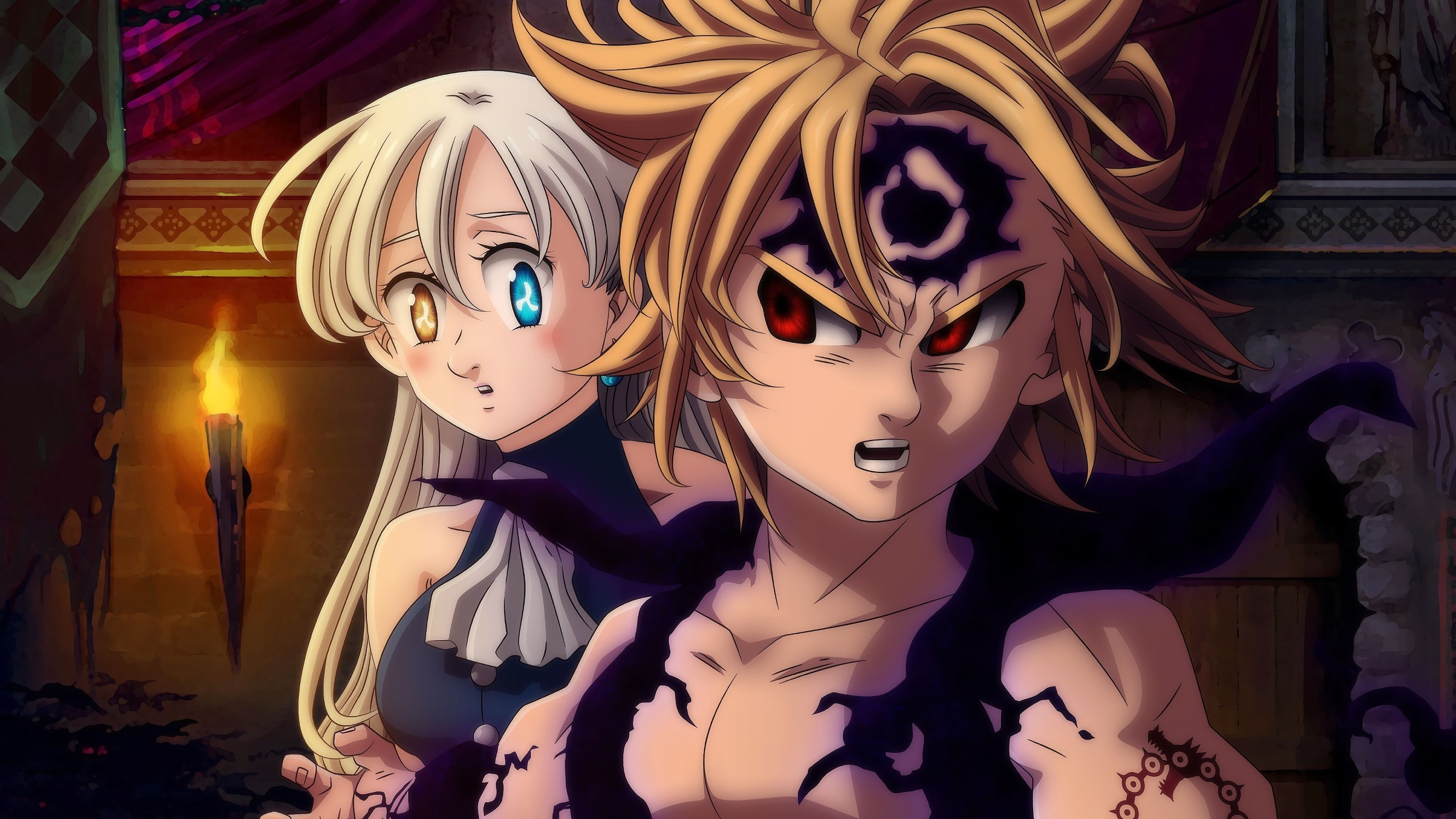 3840x2160 Nanatsu No Taizai Seven Deadly Sins Meliodas And Diane UHD 4K Wallpaper, Desktop