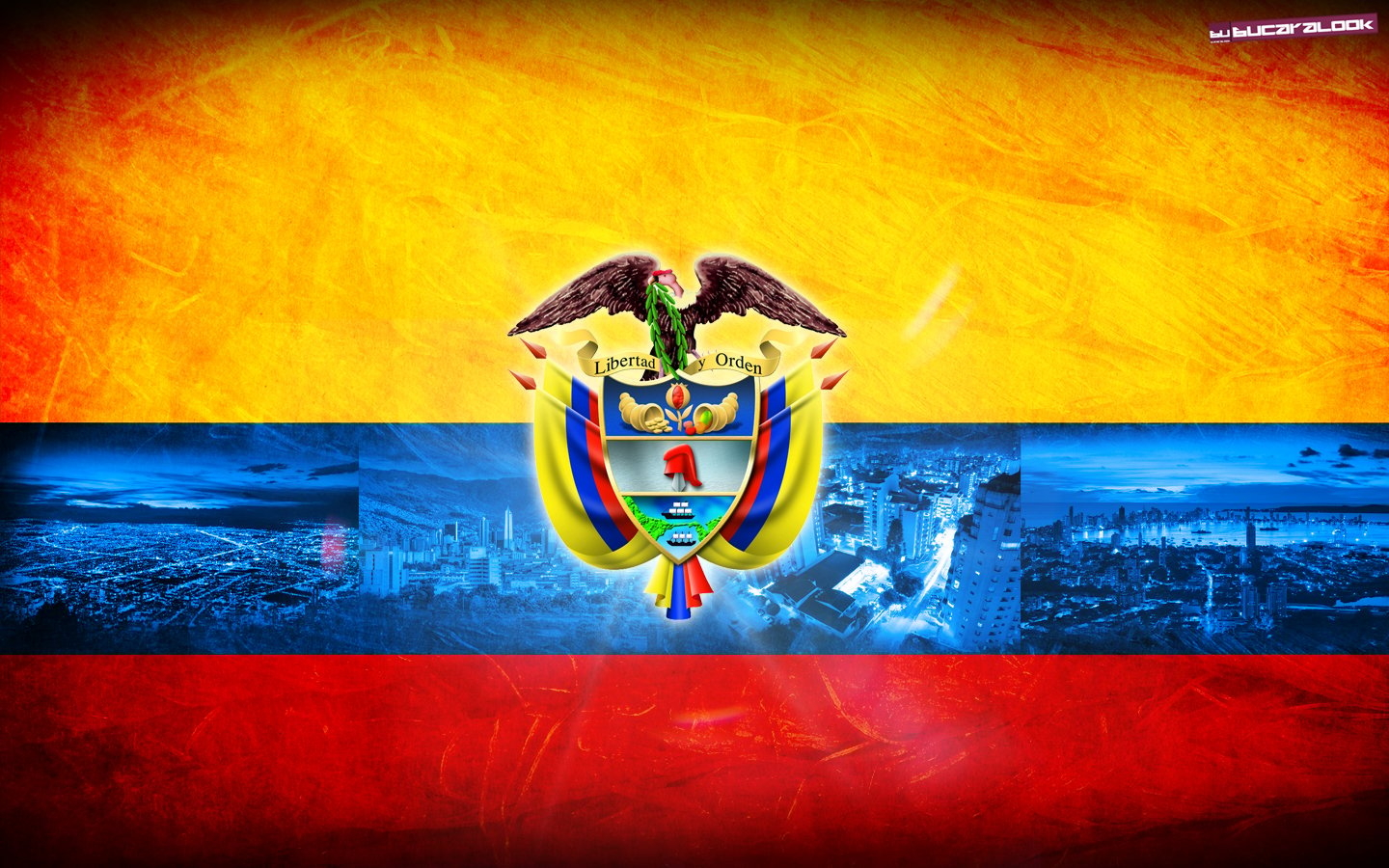 1440x900 Best Travelling Wallpaper: Colombia Flag, Travelling, Desktop