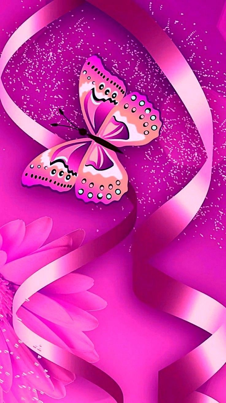 740x1320 Pink Butterfly. iPhone wallpaper, Butterfly wallpaper, Pretty, Phone