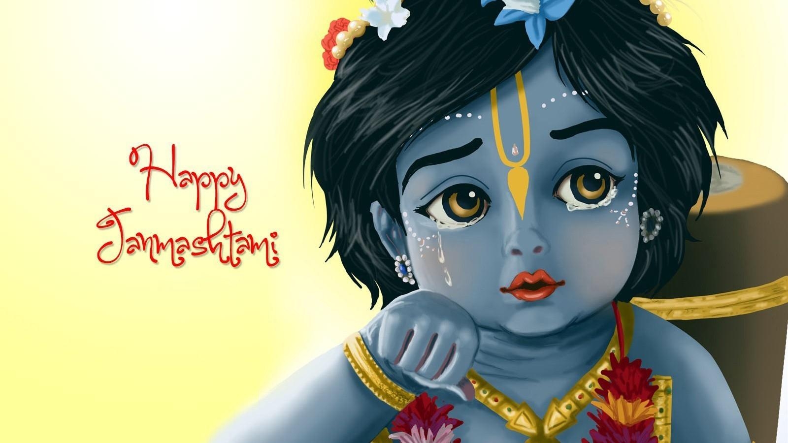 1600x900 Bal Krishna Happy Janmashtami Image, Desktop