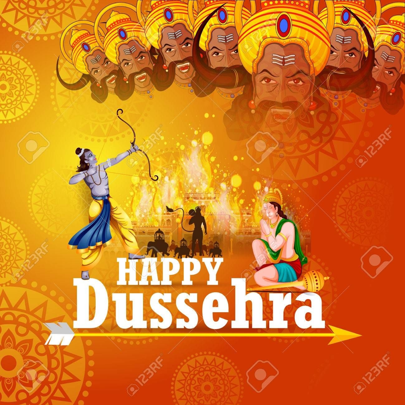 1300x1300 Happy Dussehra 2019 Image, Phone