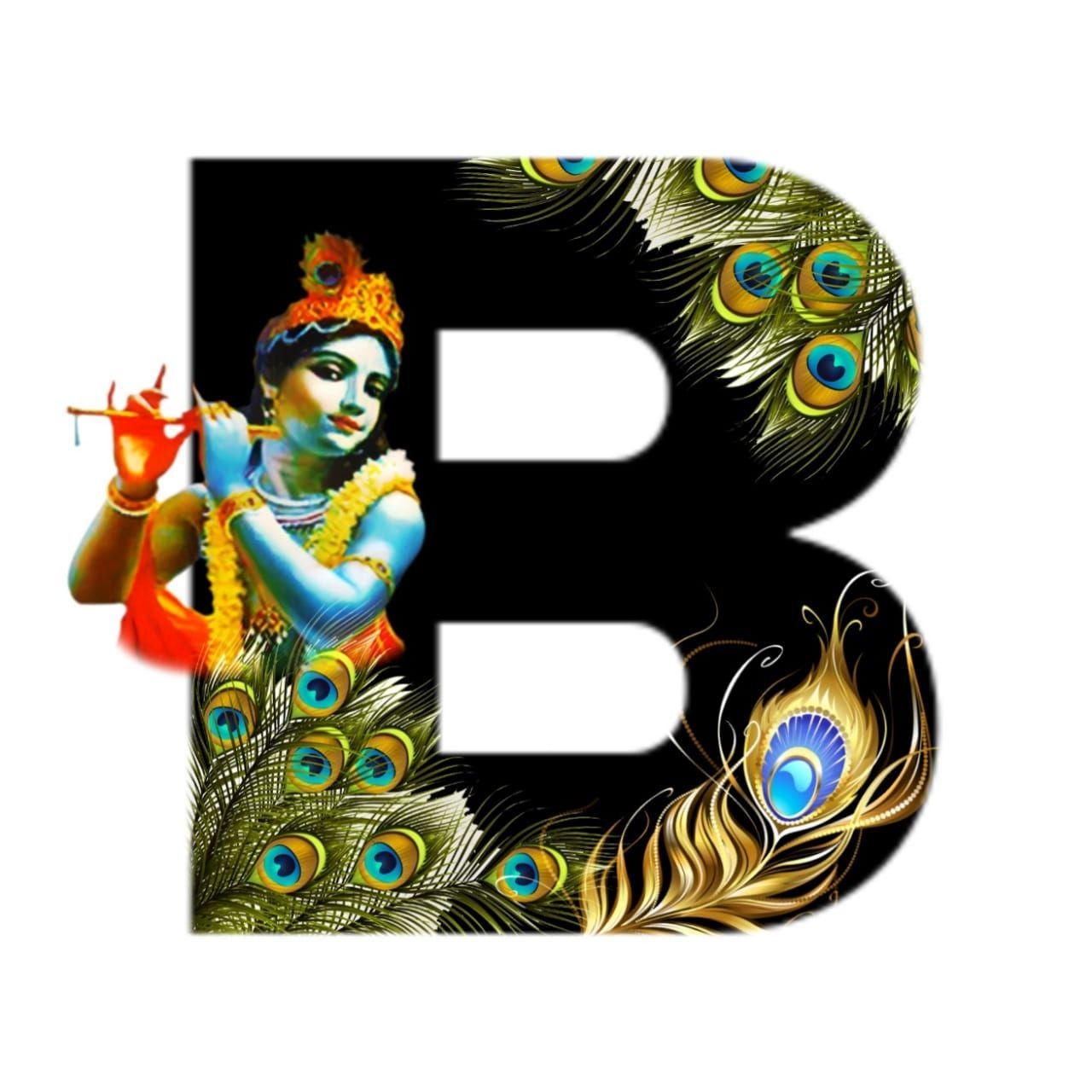 1280x1280 shree krishna alphabet b image. Alphabet image, Happy janmashtami image, Namaste art, Phone