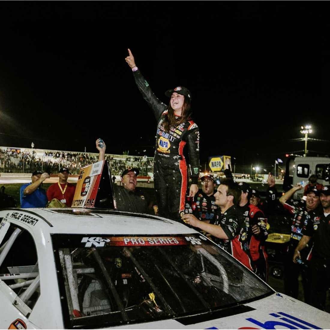 1100x1110 image from Hailie Deegan's historic win. Official Site Of NASCAR, Phone