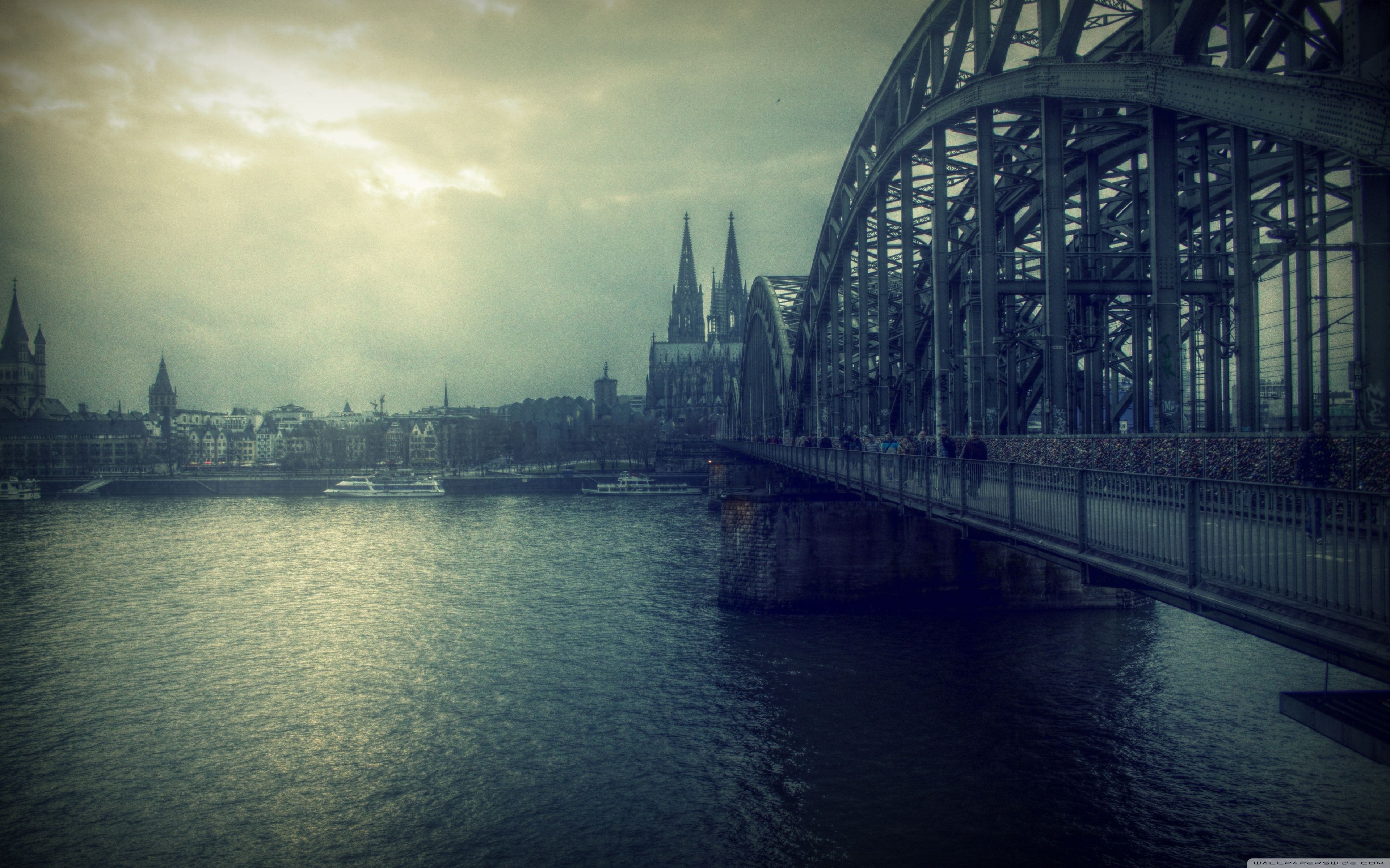 3840x2400 Koln Bridge ❤ 4K HD Desktop Wallpaper for • Dual Monitor Desktops, Desktop