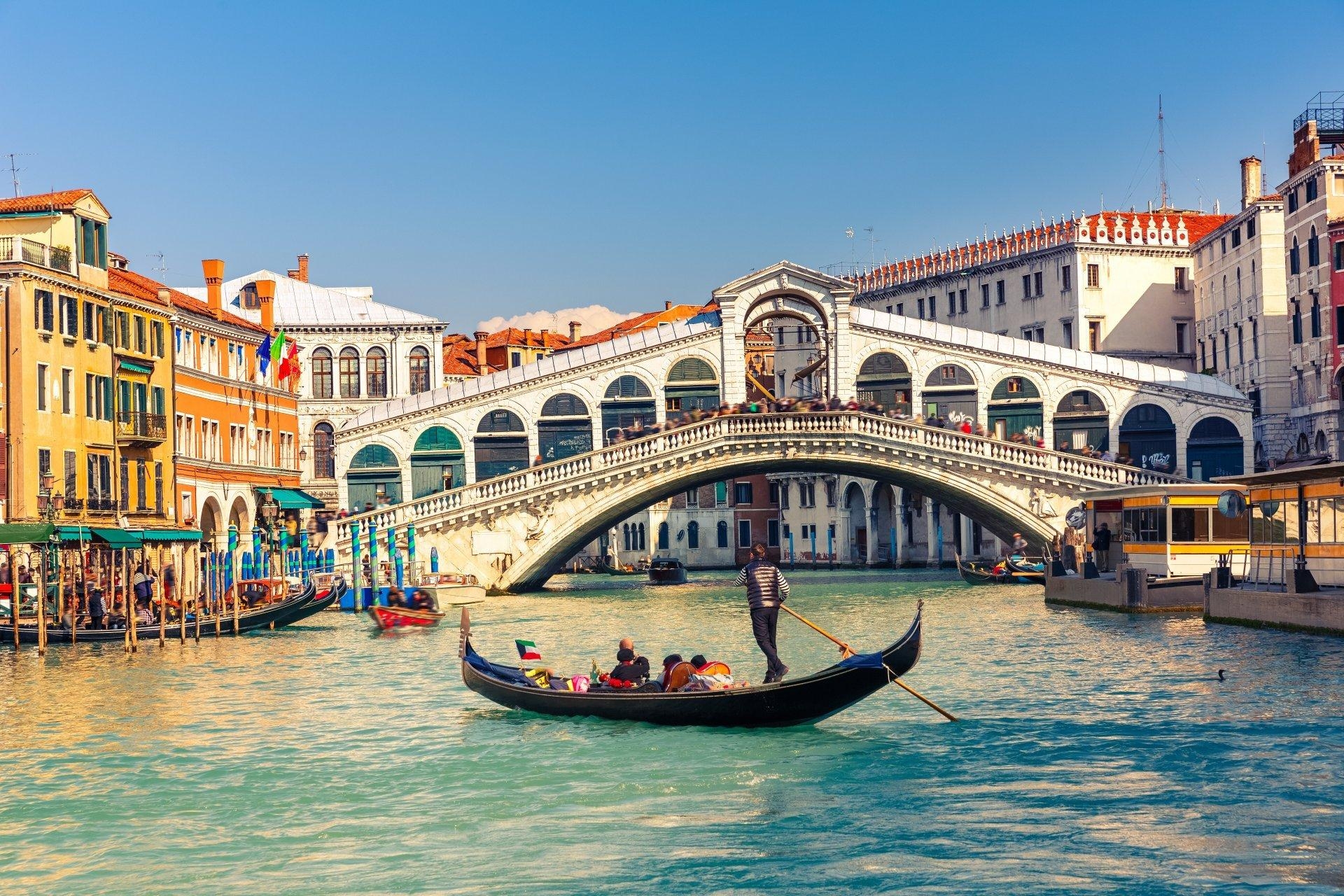 1920x1280 rialto bridge venice italy grand canal gondola buildings bridge, Desktop