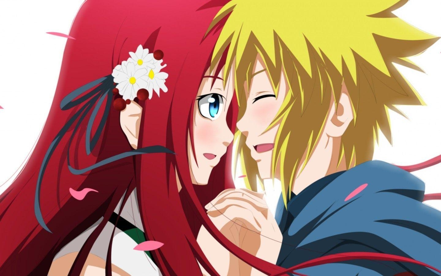 1440x900 Anime, anime, Naruto, Namikaze Minato, Uzumaki Kushina widescreen, Desktop