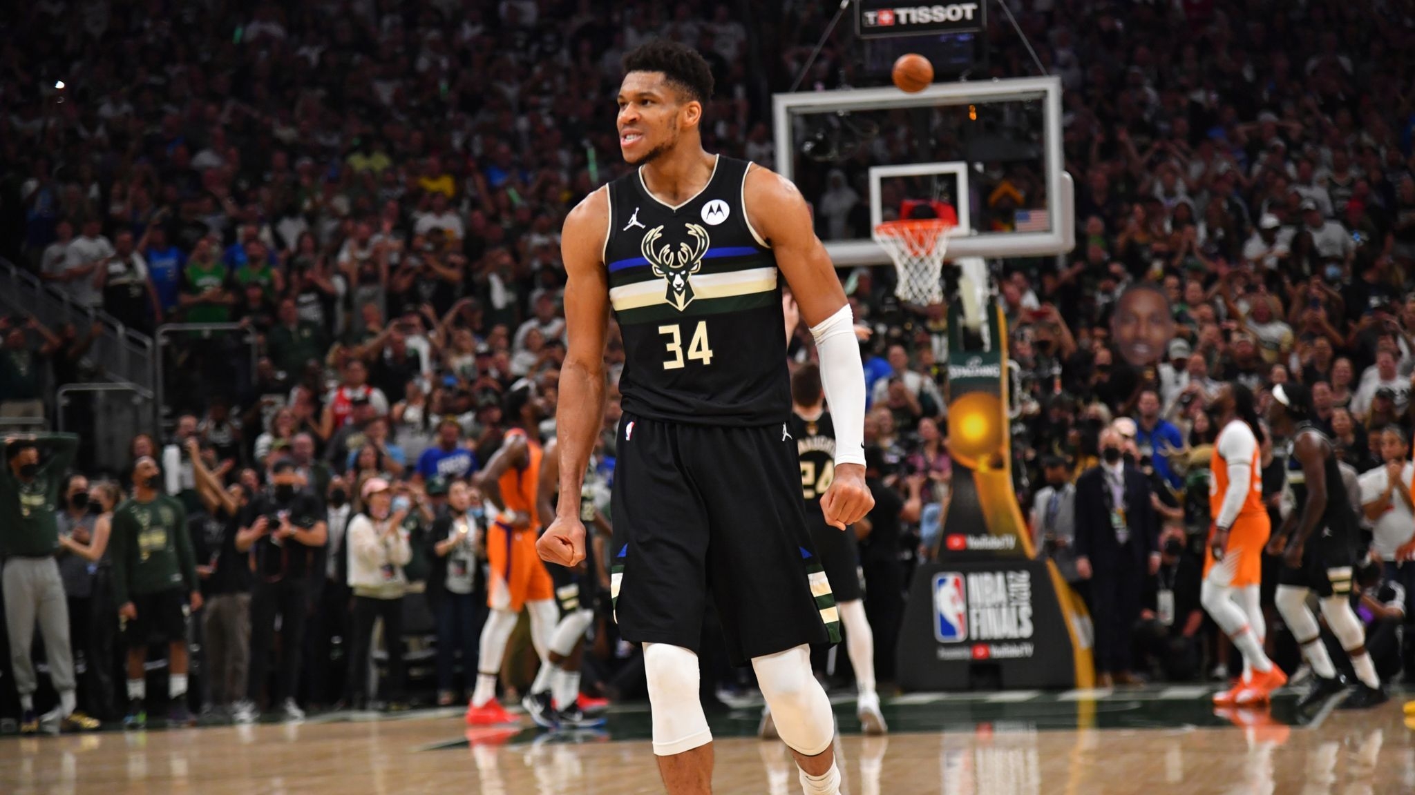 2050x1160 NBA Finals: Milwaukee Bucks forward Giannis Antetokounmpo named Bill Russell Finals MVP after dominant series, Desktop