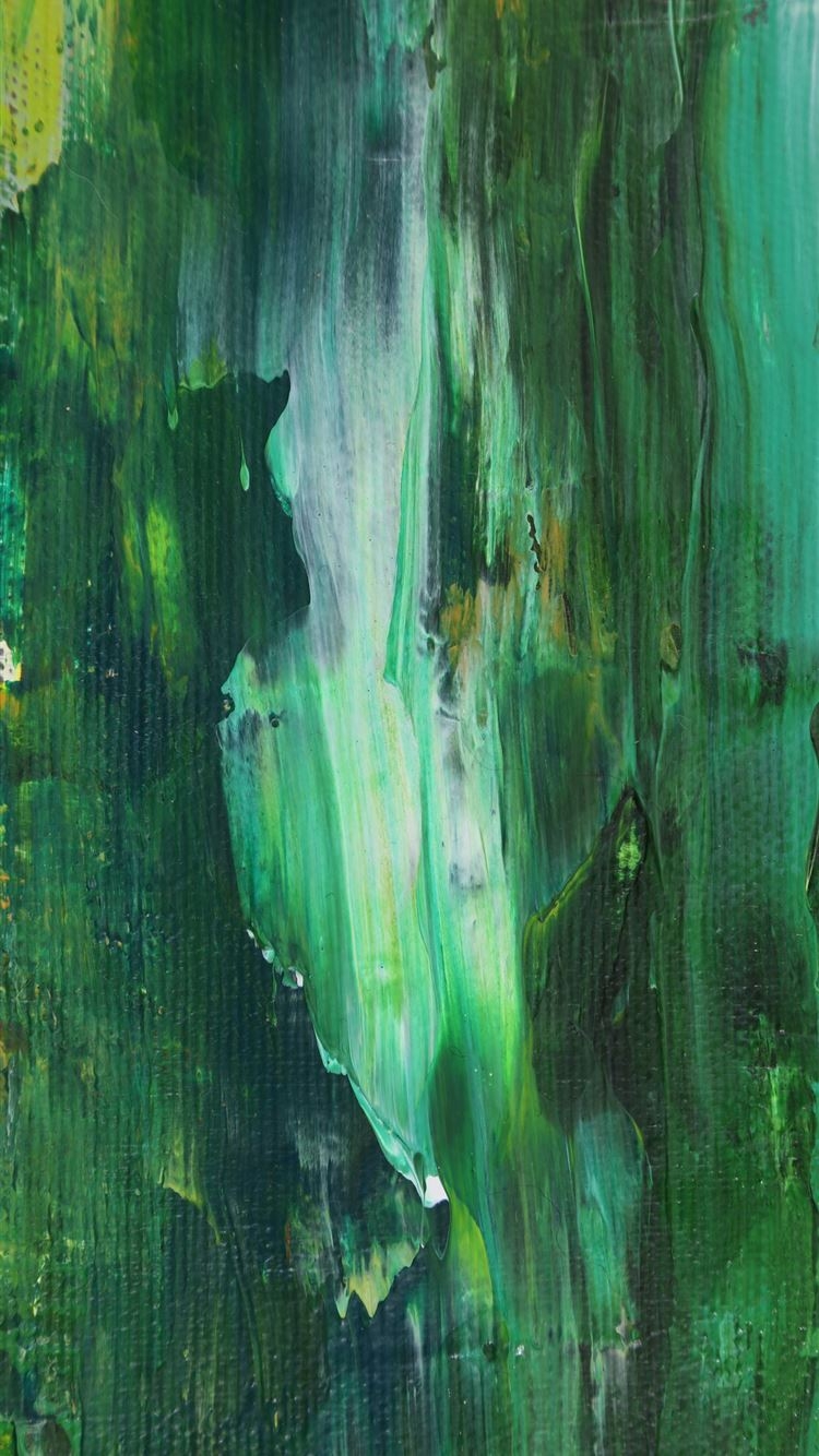 750x1340 green and white abstract painting iPhone Wallpaper Free Download, Phone