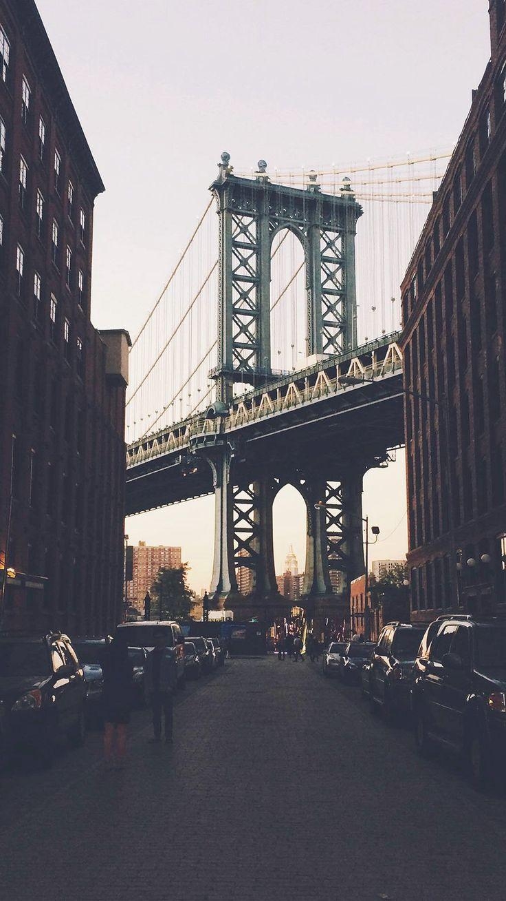 740x1310 New York Bridge City Building Architecture Street #iPhone #plus, Phone