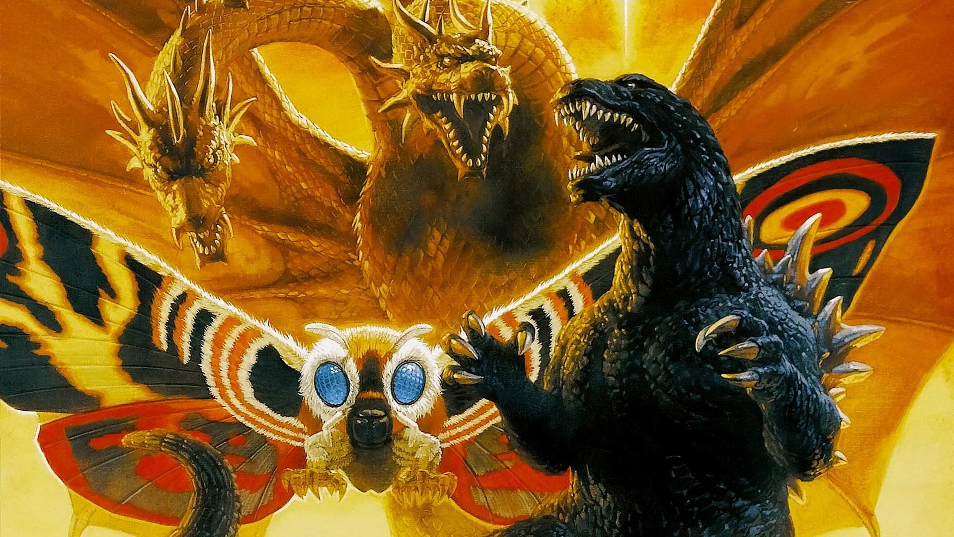 1920x1080 Godzilla Mothra And King Ghidorah Wallpaper HD Cool Image Amazing, Desktop