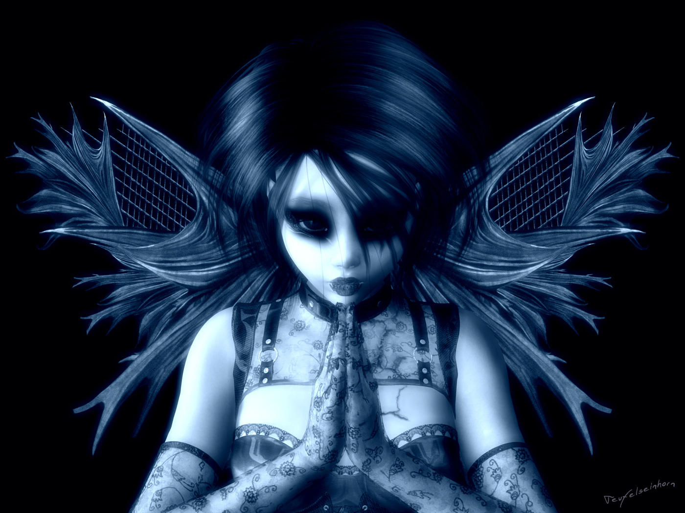 1400x1050 Gothic Angels Wallpaper, Desktop