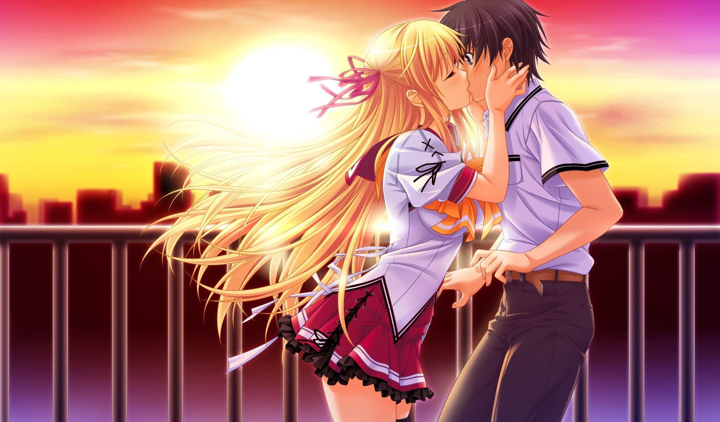 2300x1350 romance anime love kiss sis xcbxeanime kissxc bxe. Kiss X Sis, Desktop