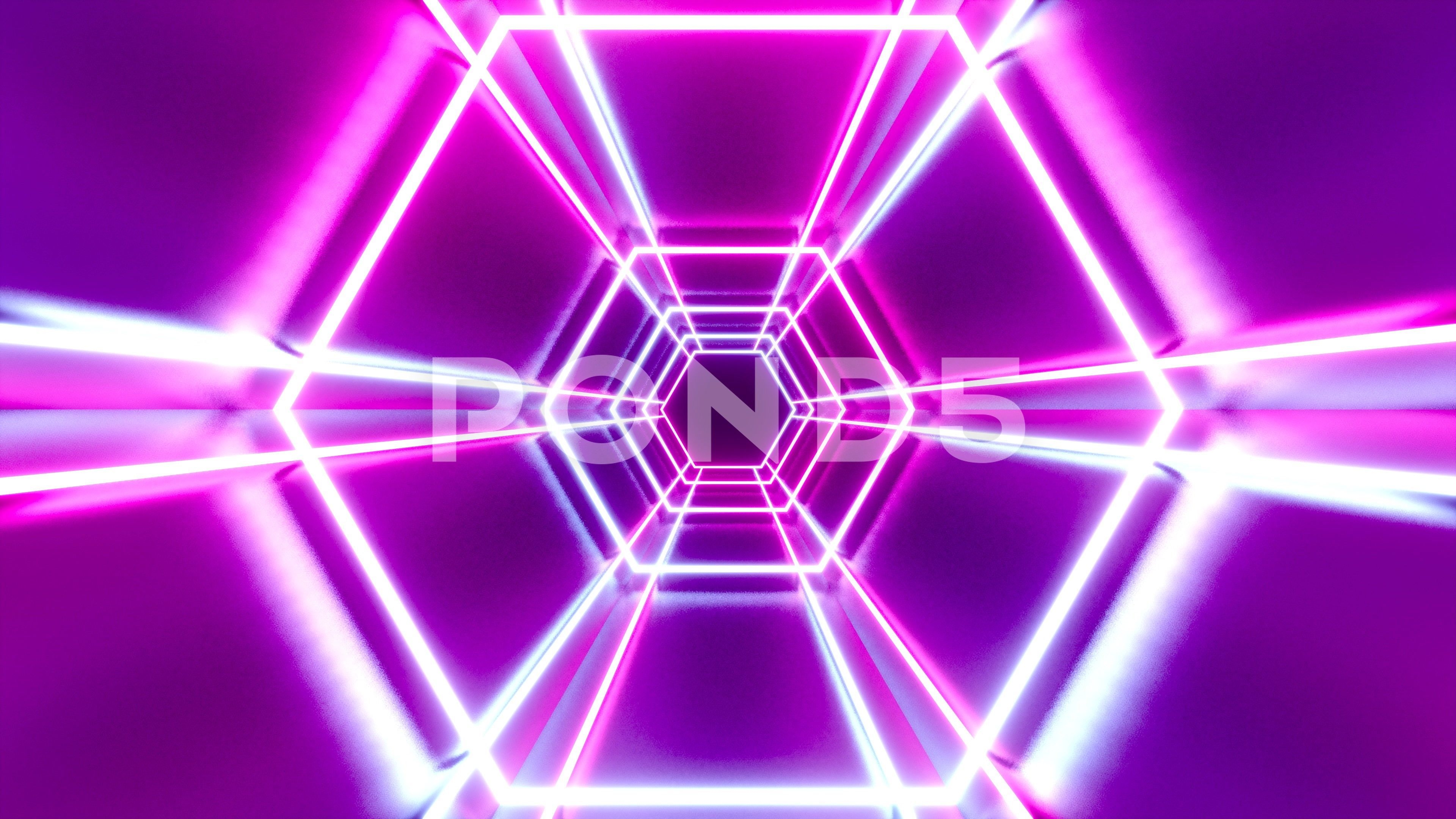 3840x2160 3D 4k abstract tunnel/ neon animation hexagons Stock Footage #AD , # neon#animation#abstract#tunnel. Neon, Wallpaper space, Abstract, Desktop