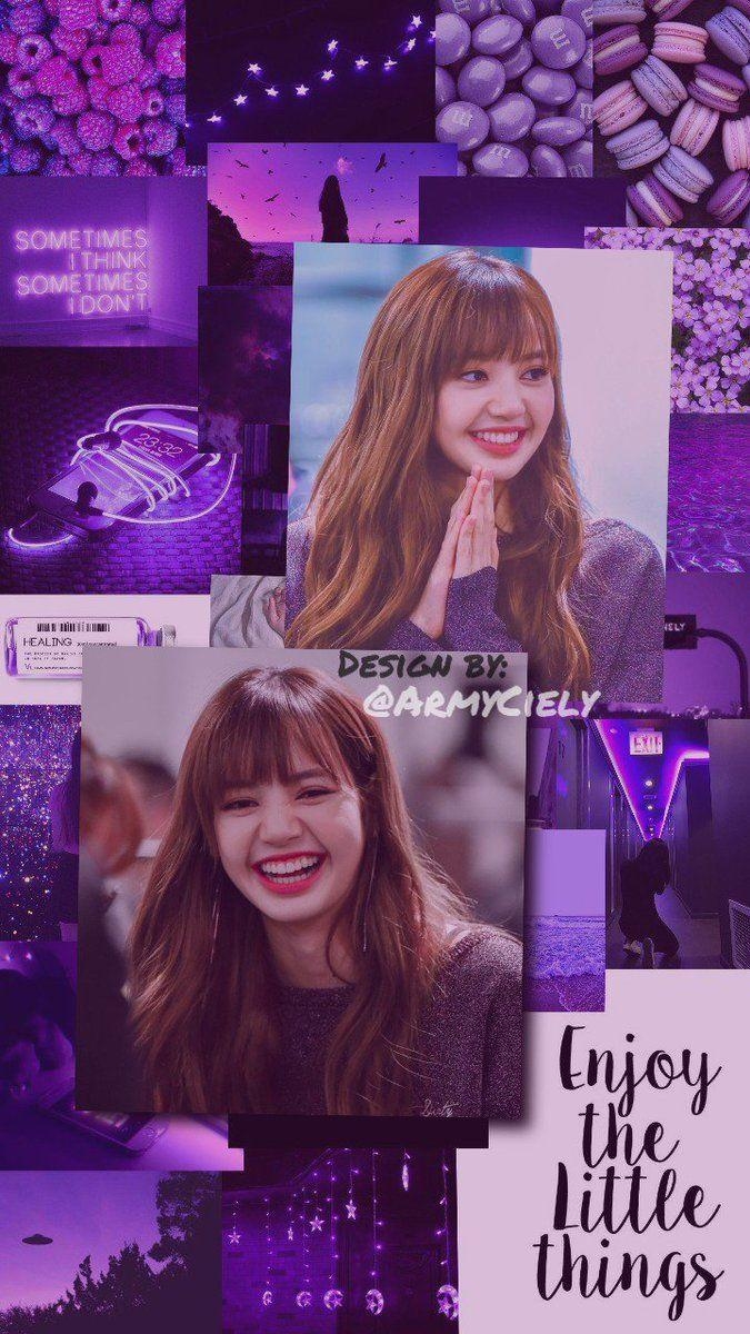 680x1200 wallpaper #purple #aesthetic #lisa #blackpink. Lisa, Phone