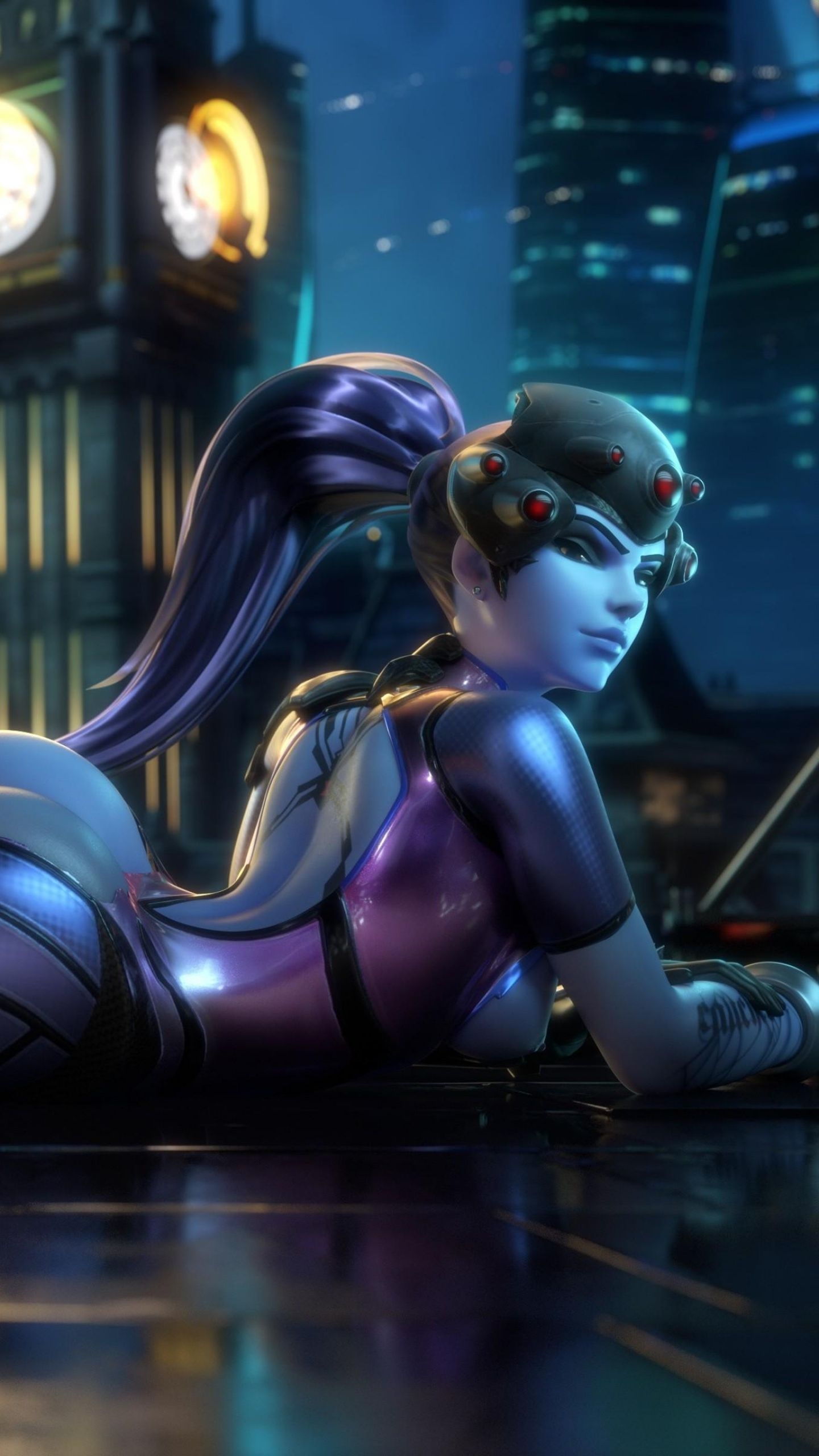 1440x2560 Overwatch Widowmaker 3D Desktop HD Wallpaper, Phone